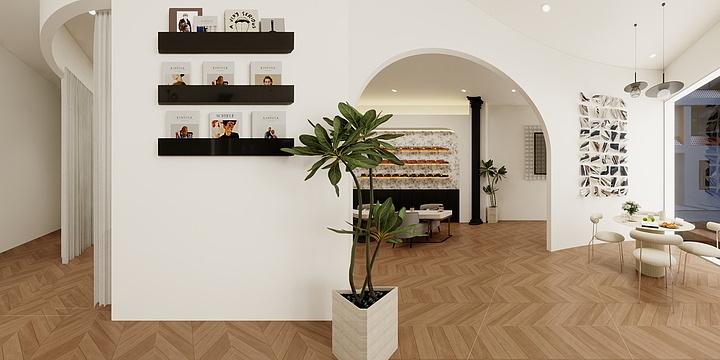 肥鹅设计丨小方-美甲店-装修设计方案