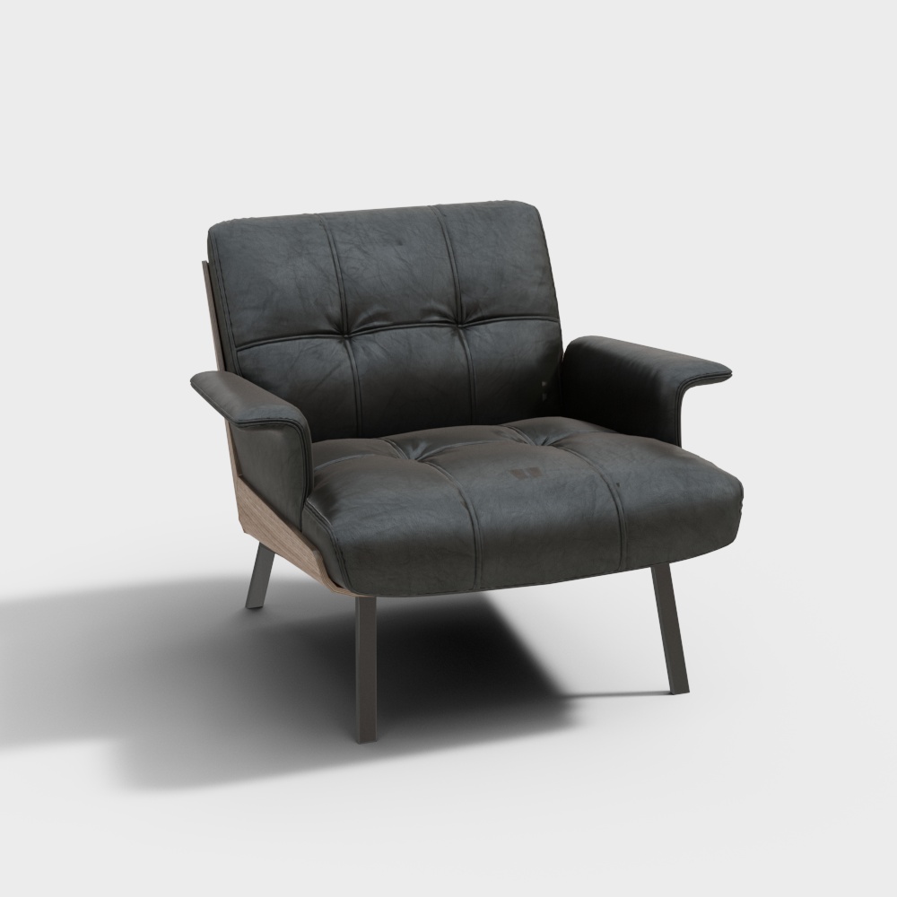 现代休闲椅3D模型