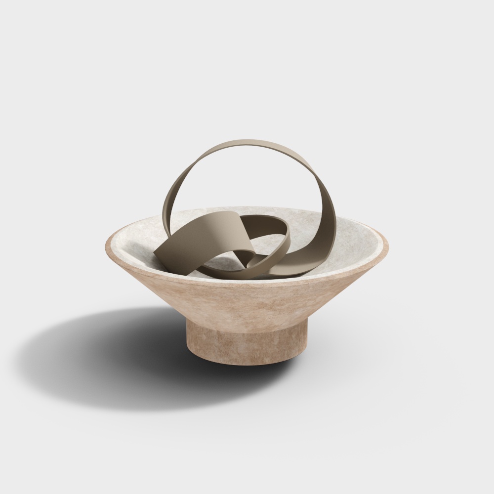 现代奶油风装饰摆件3D模型