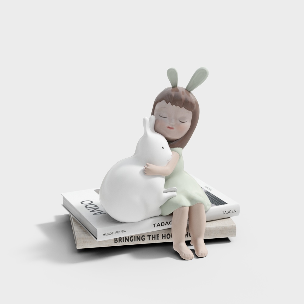 现代饰品摆件组合3D模型