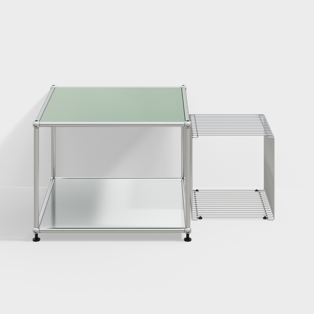 包豪斯金属茶几3D模型
