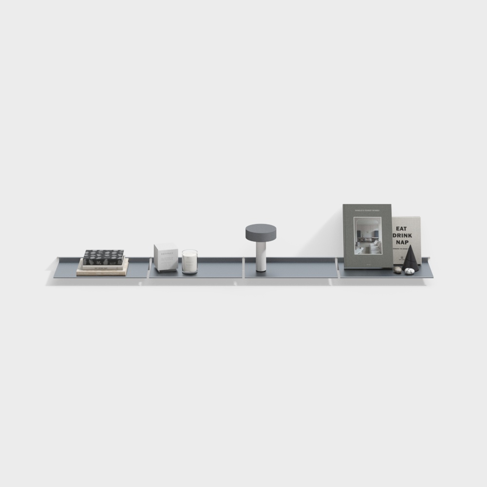 法式中古置物架3D模型
