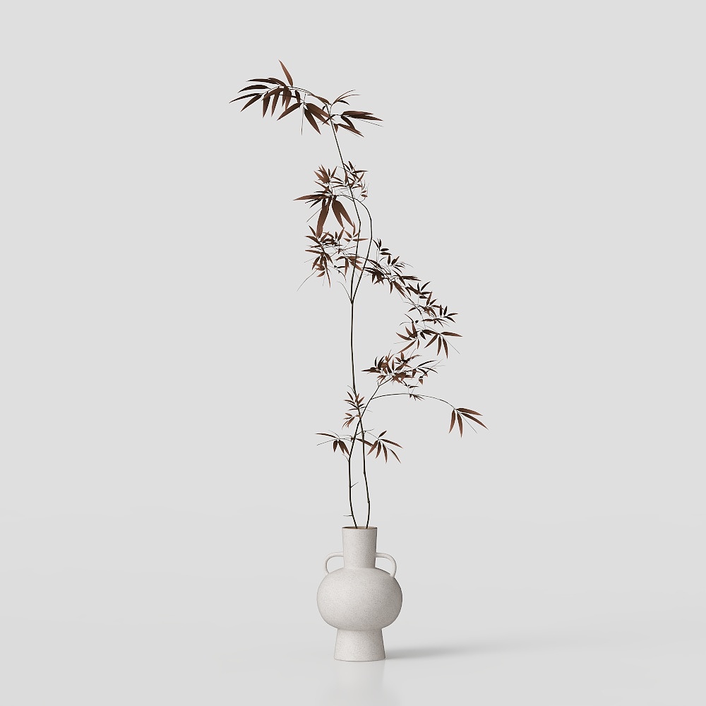 现代花瓶花艺3D模型