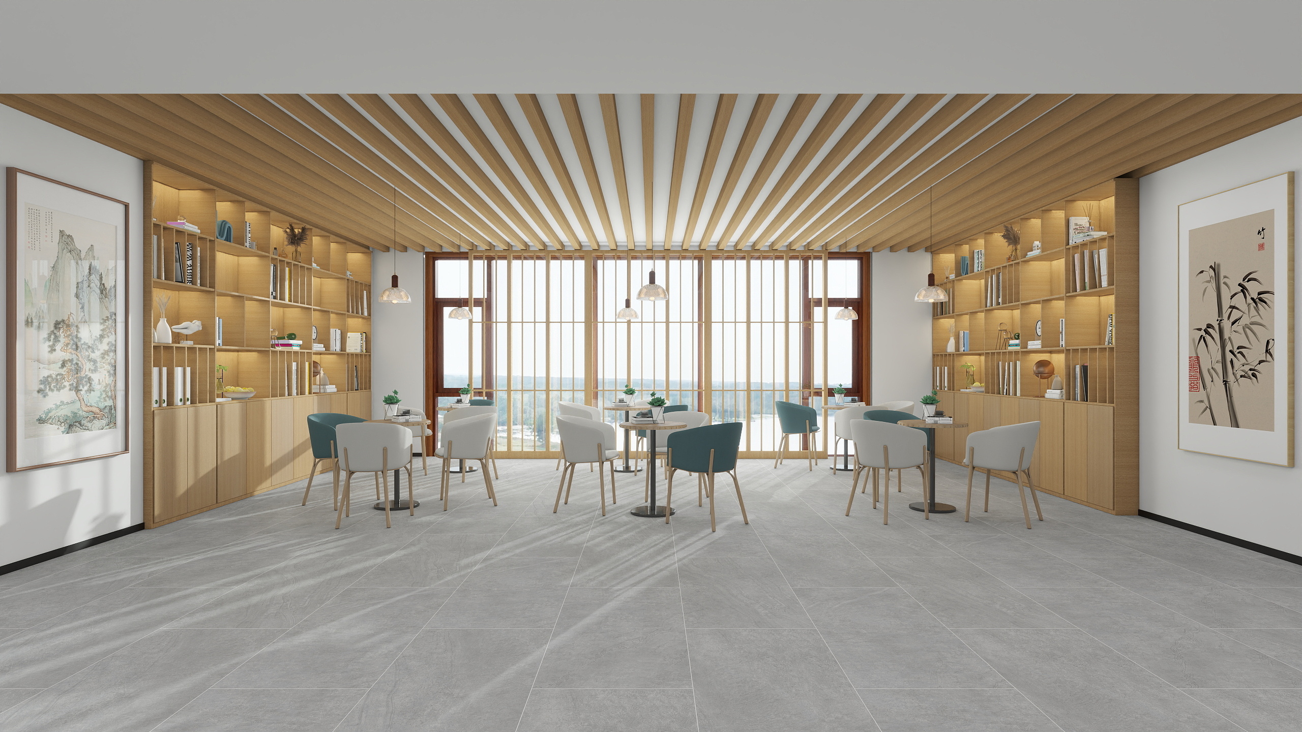 陆卫莲-月子中心休息区-装修设计方案