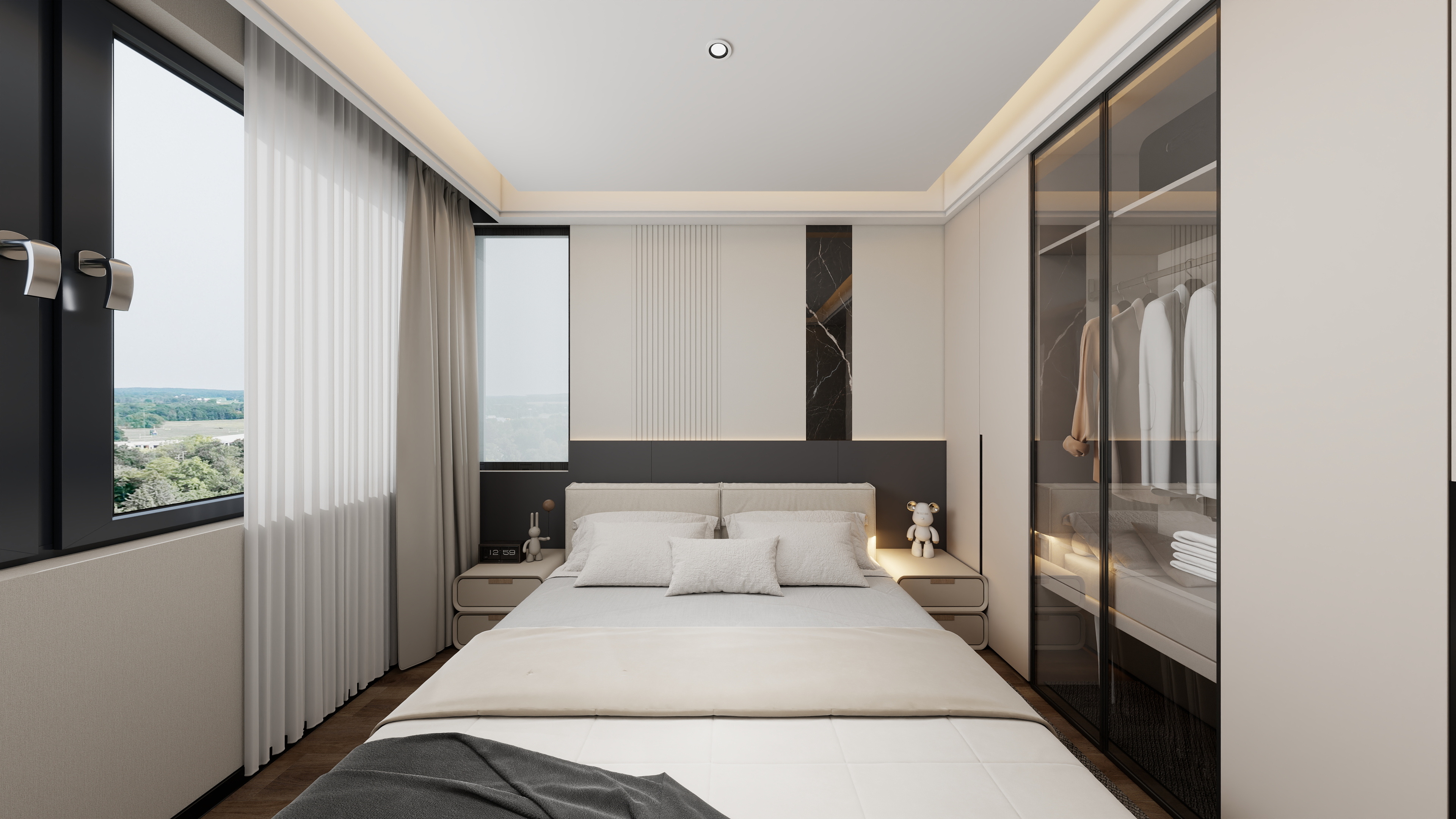 卿旺贤-湖南邵东顶墙-中德英伦城邦111㎡3室-装修设计方案