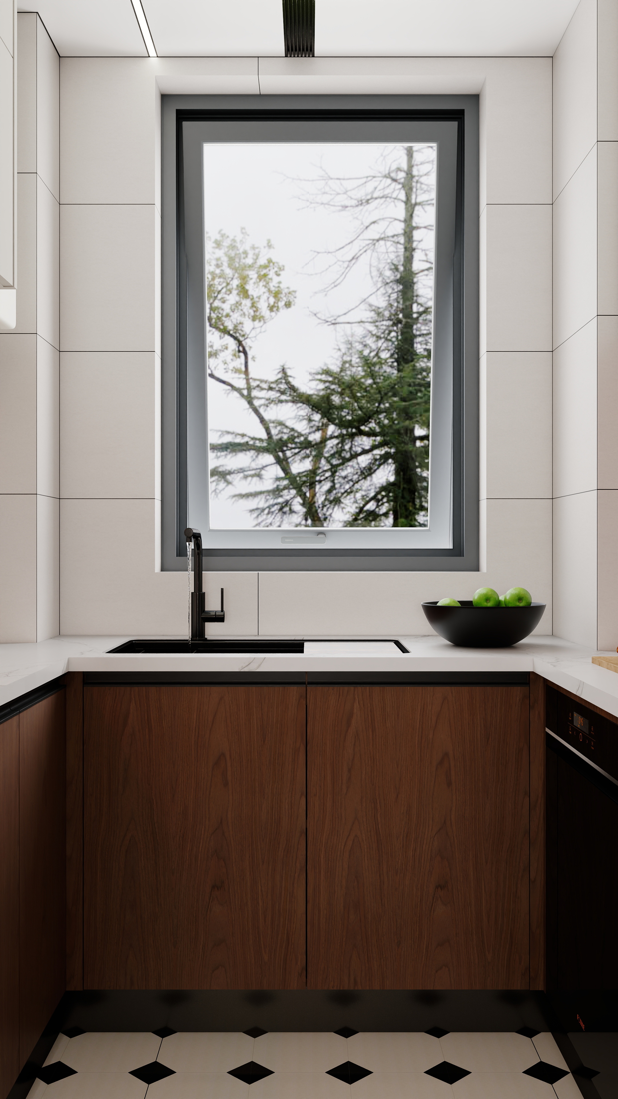 王星-安康中梁宸院128㎡四室现代中古装修效果图