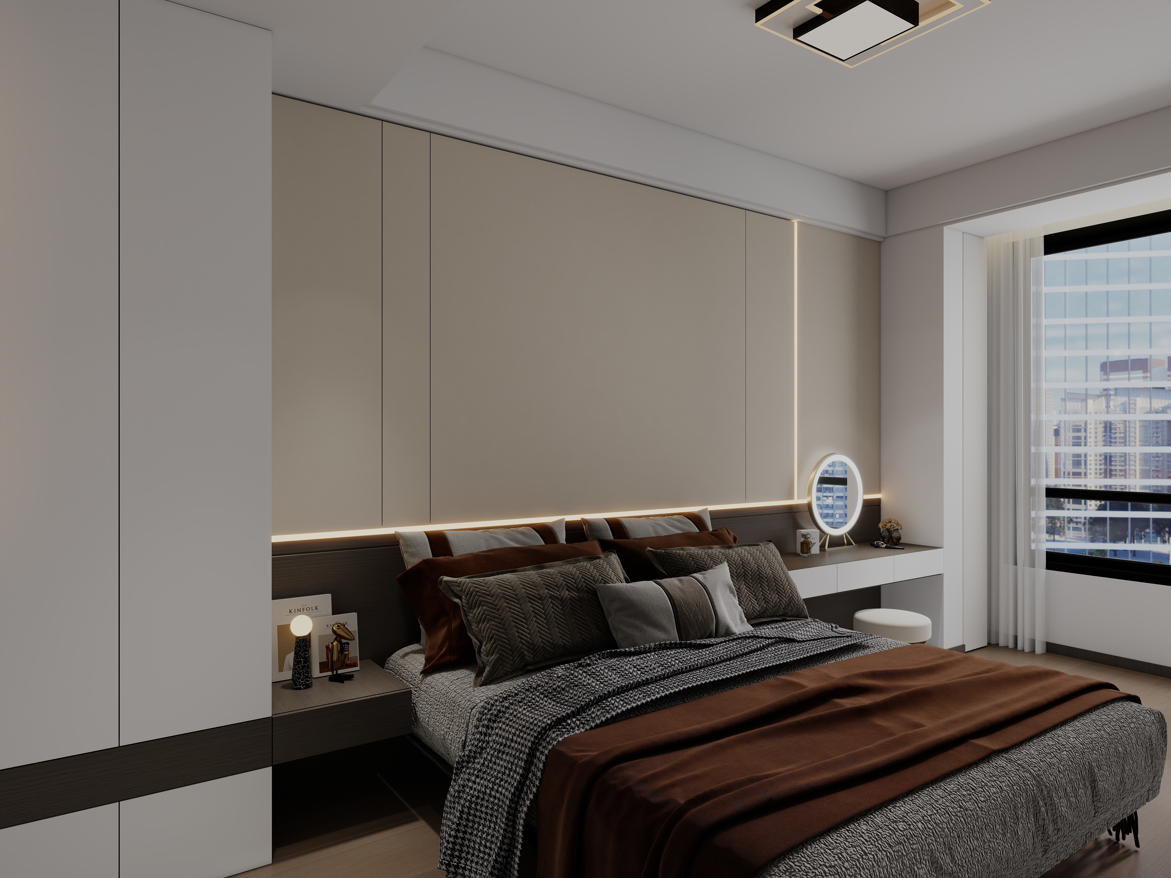 艺雅丽-116平现代简约 装修效果图