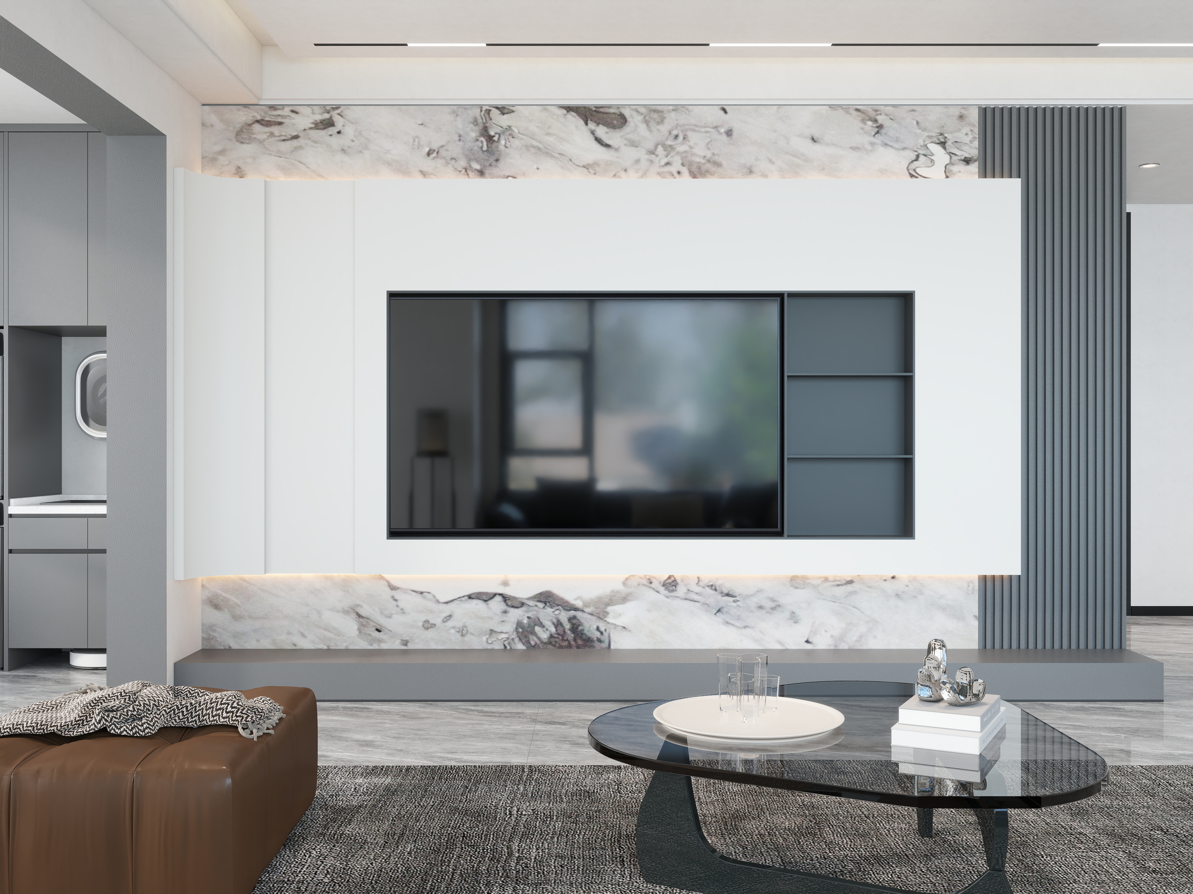 艺雅丽-149平极简轻奢 装修效果图