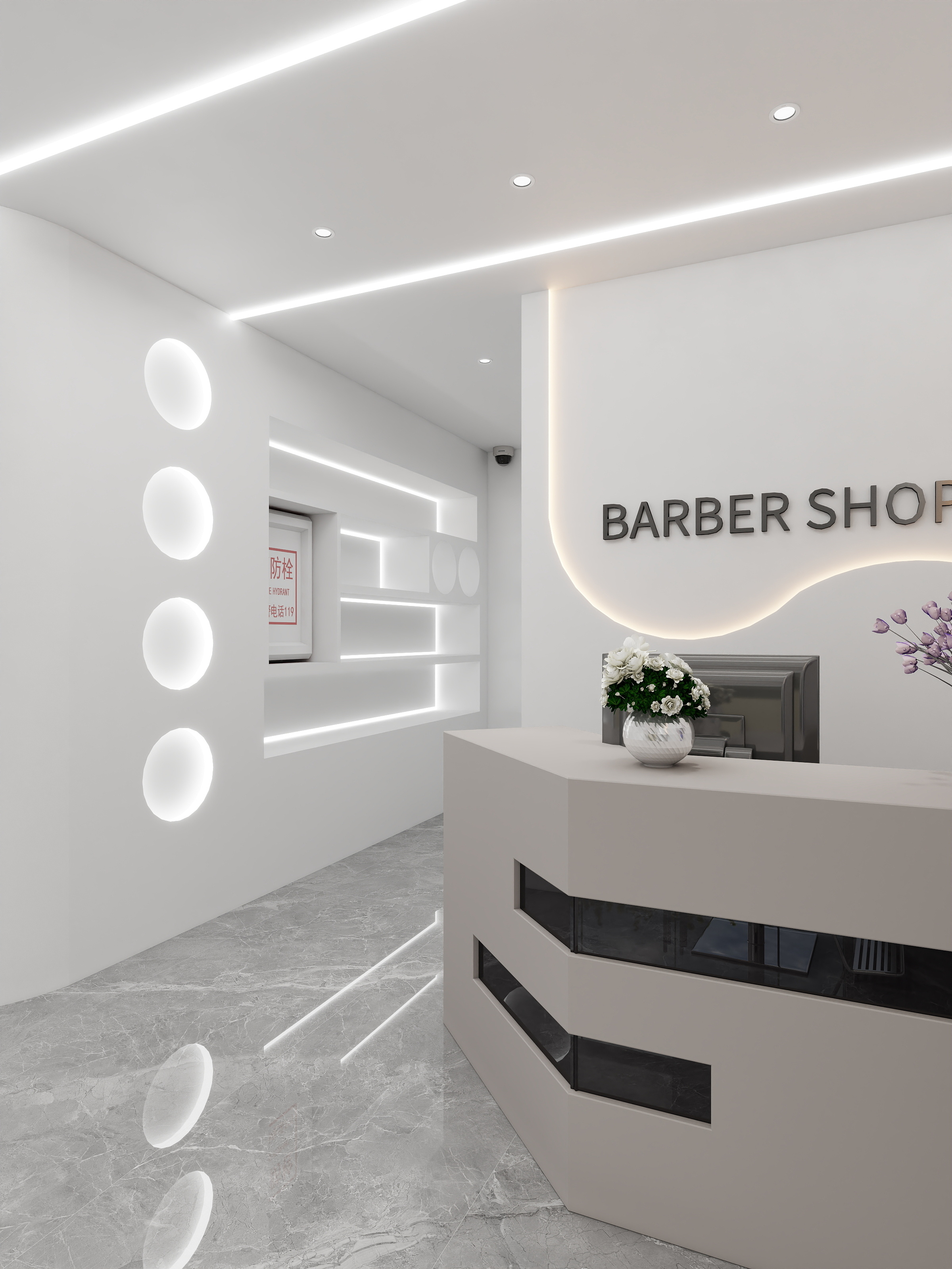 专业设计师YU-美容美发店-装修设计方案