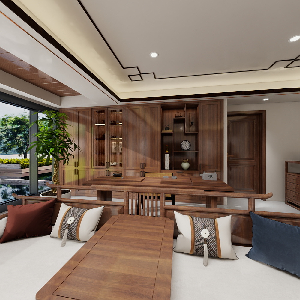 金木堂丿柳公子-滨江国际中式装修效果图