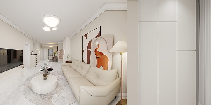 紫雪花恩-碧桂园星钻105平简约风-装修设计方案