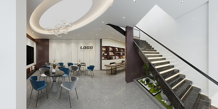 珲设空间-中央公园办公室-装修设计方案