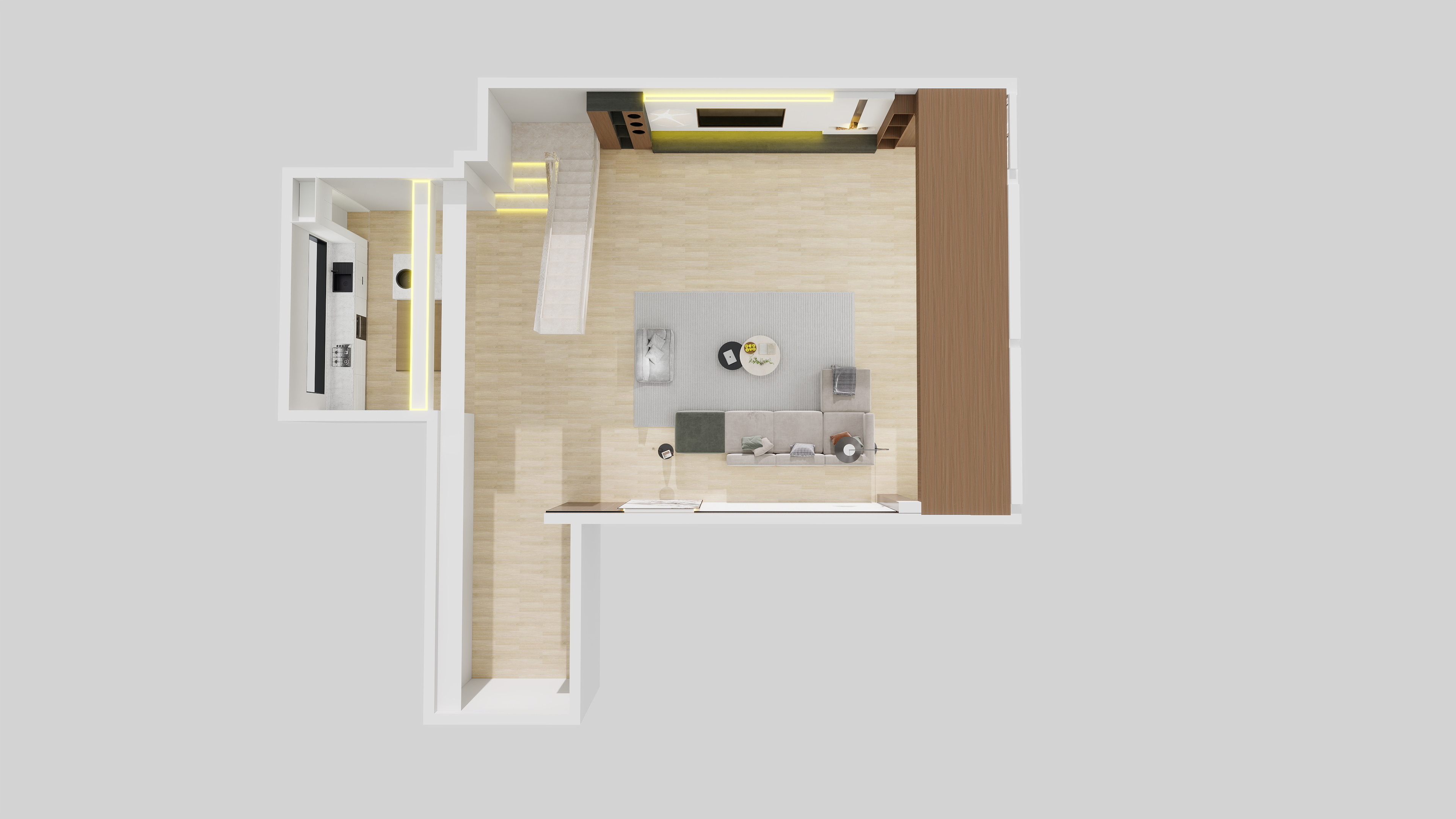 黄更生铂益森全屋定制-高级实操考核户型-装修设计方案