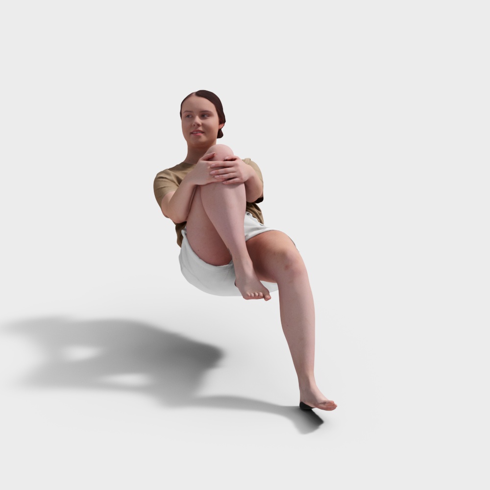 躺着的女人3D模型