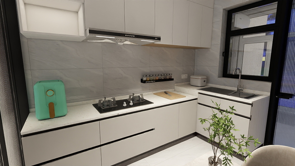 铭筑装饰设计有限公司-汇龙国际1号130户型-装修设计方案