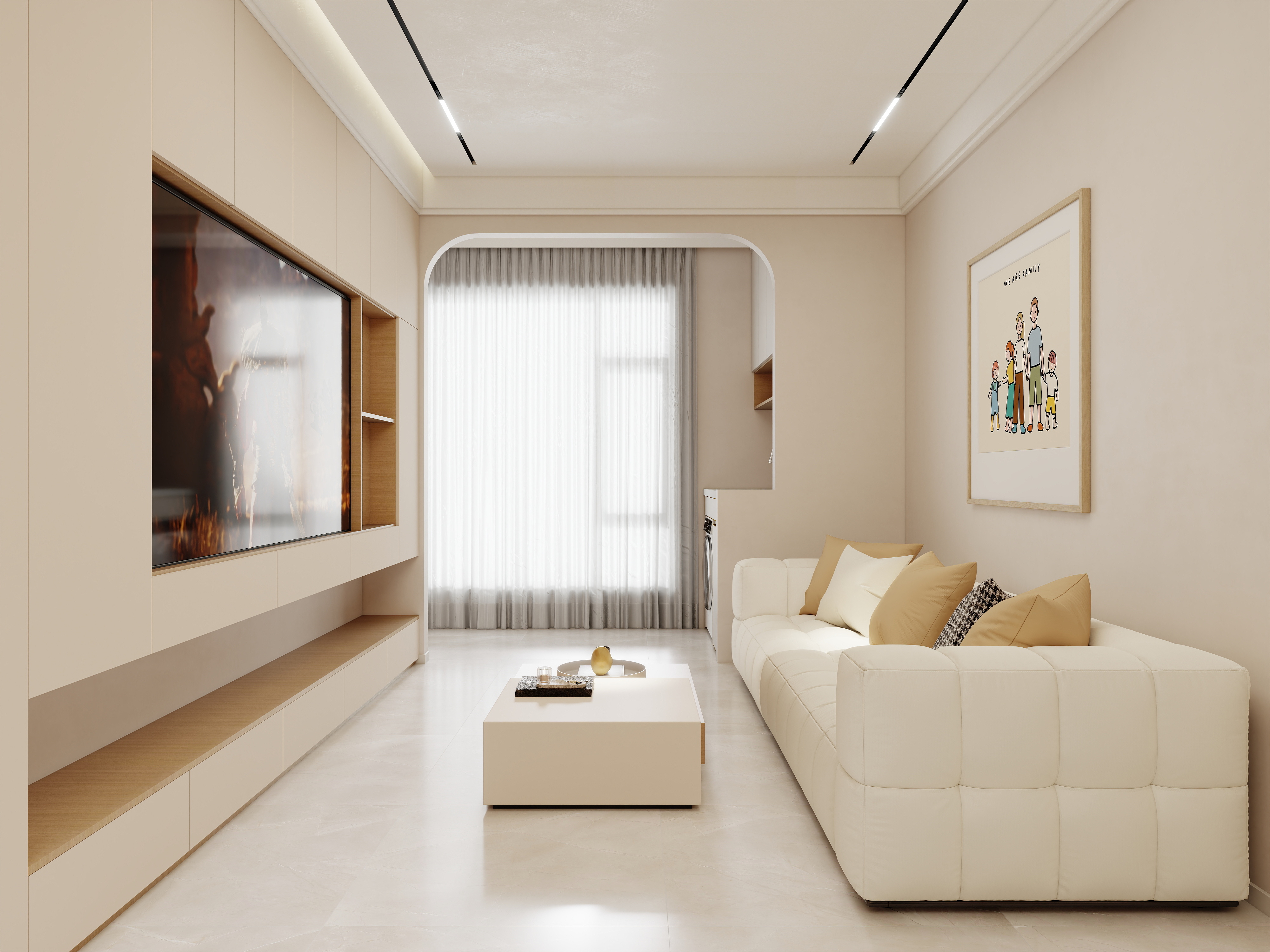 壹诺设计工作室-奶油风装修效果图