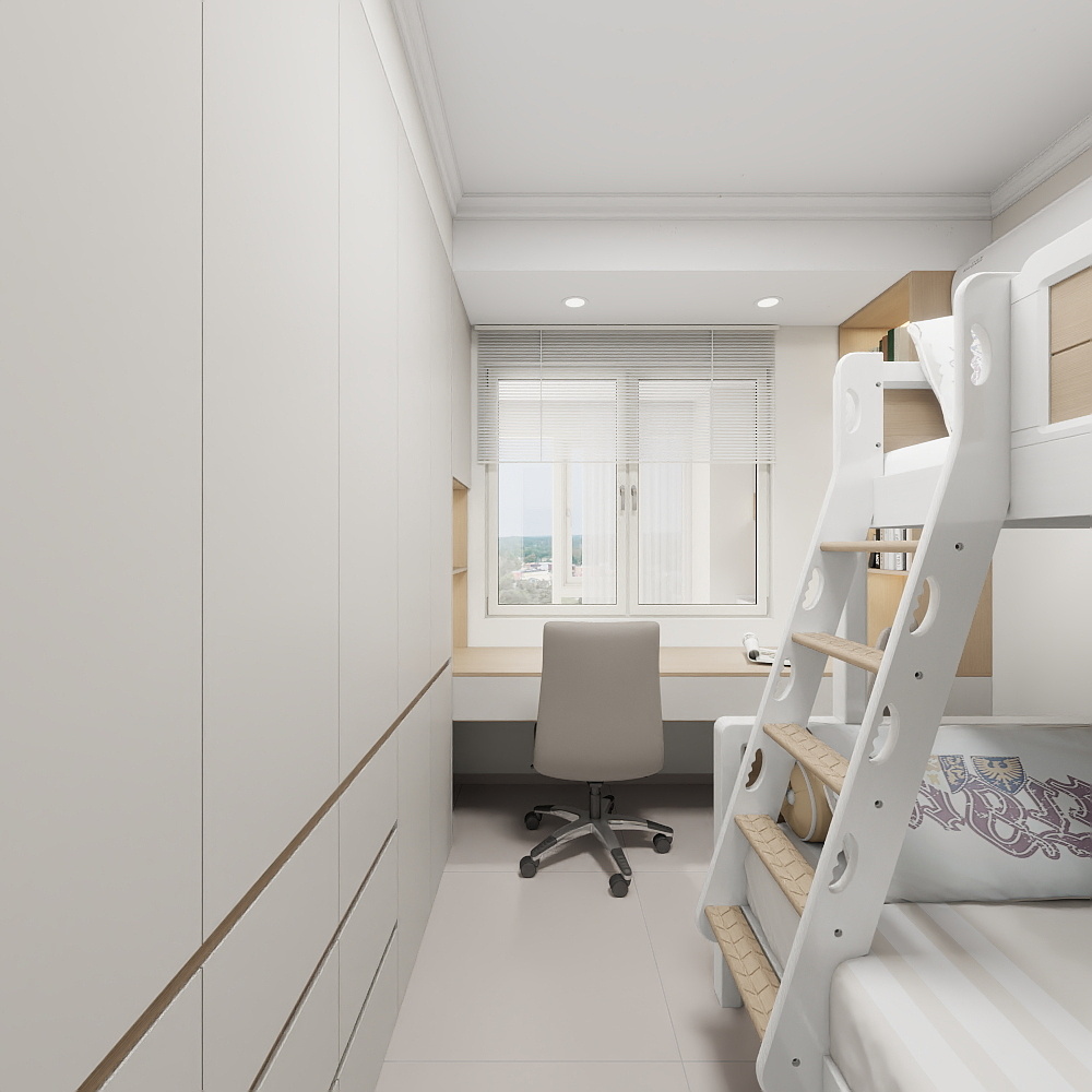 六安装饰设计-黄-远大·山河印116㎡3室装修效果图