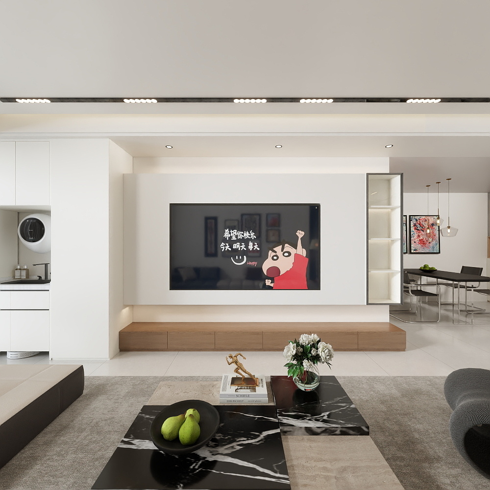 李哈哈室内设计-现代简约风格设计装修效果图