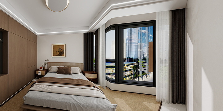 金城装饰设计师-北苑平面图115西户-样板-装修设计方案