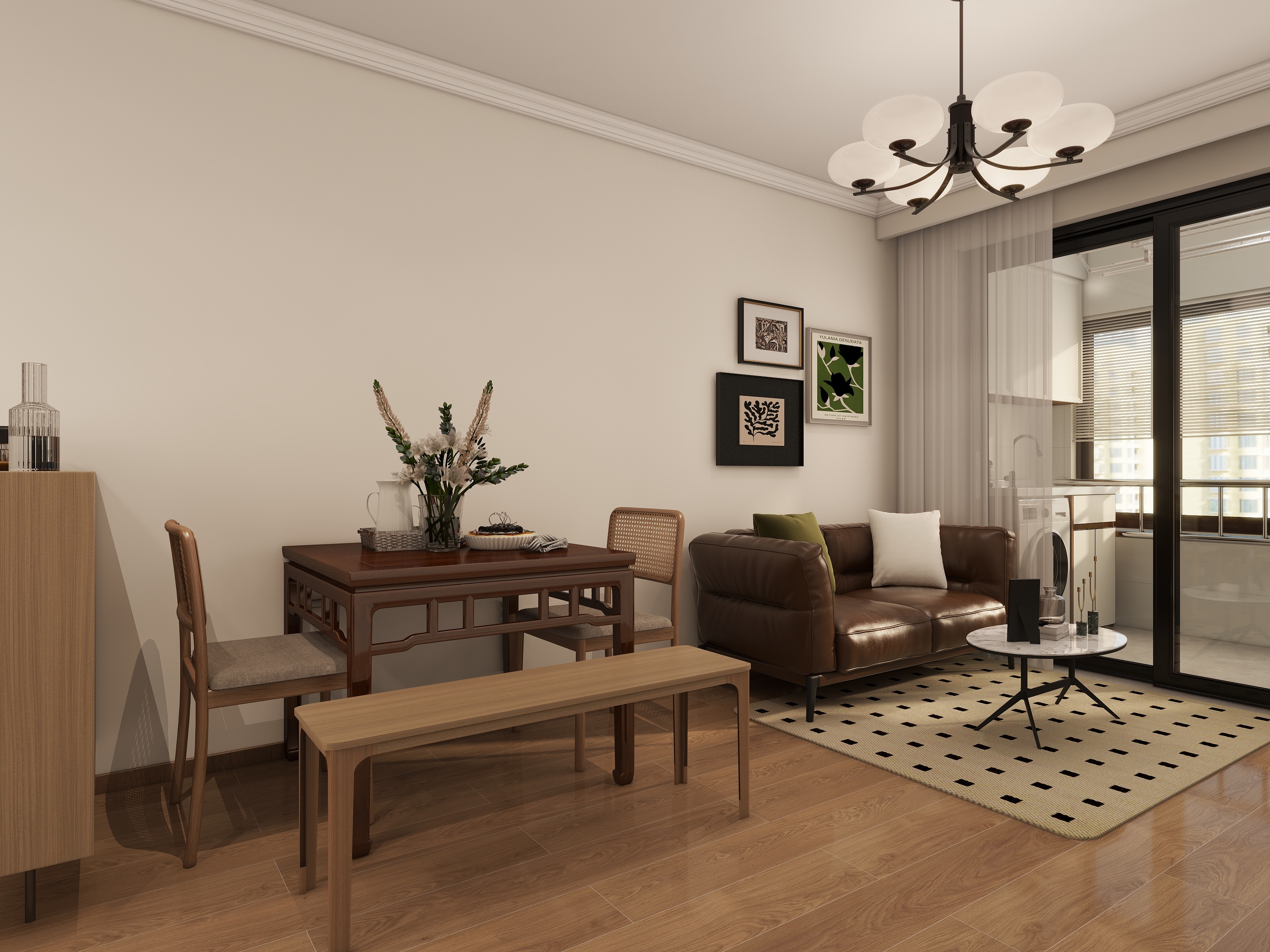 设计师-魏佳朋-外冈祥苑66㎡2室-装修设计方案