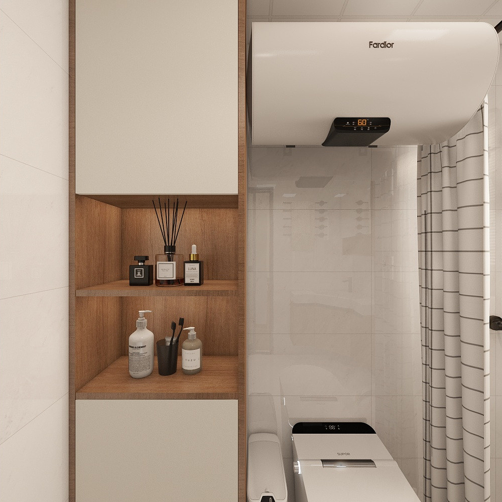 设计师-魏佳朋-外冈祥苑66㎡2室装修效果图