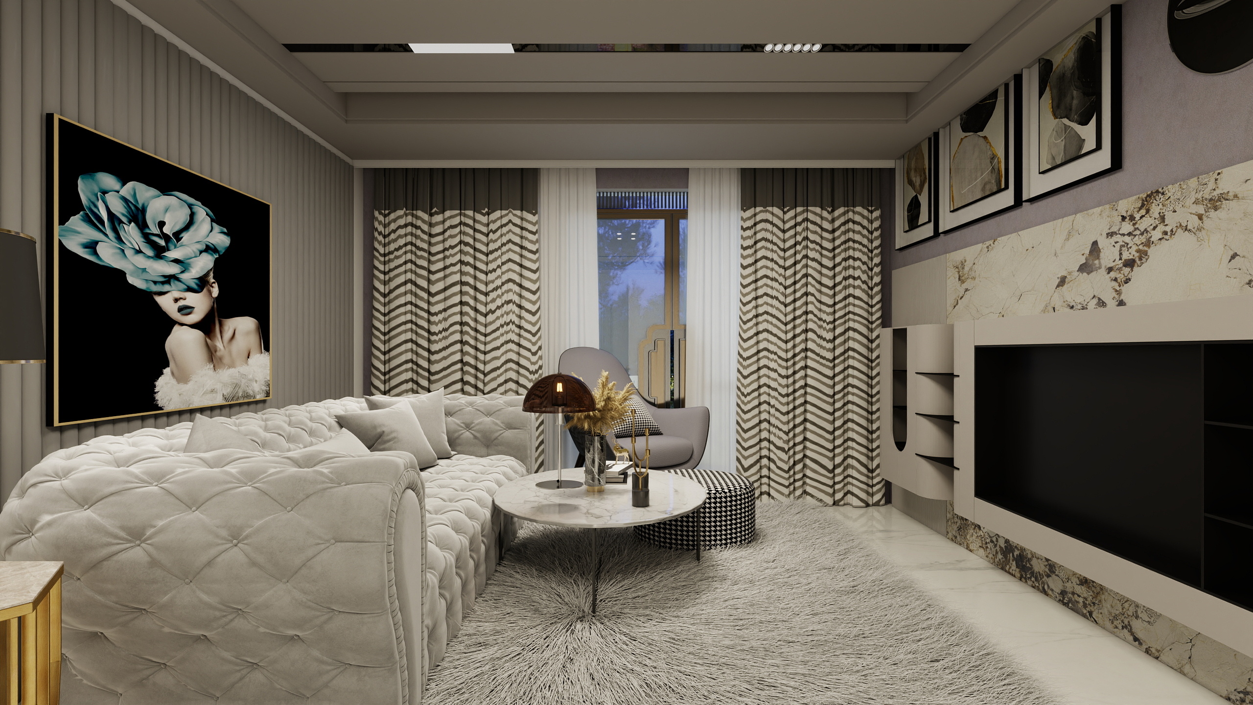 1873*PmCf-信阳艺术职业学院——邱炜城装修效果图