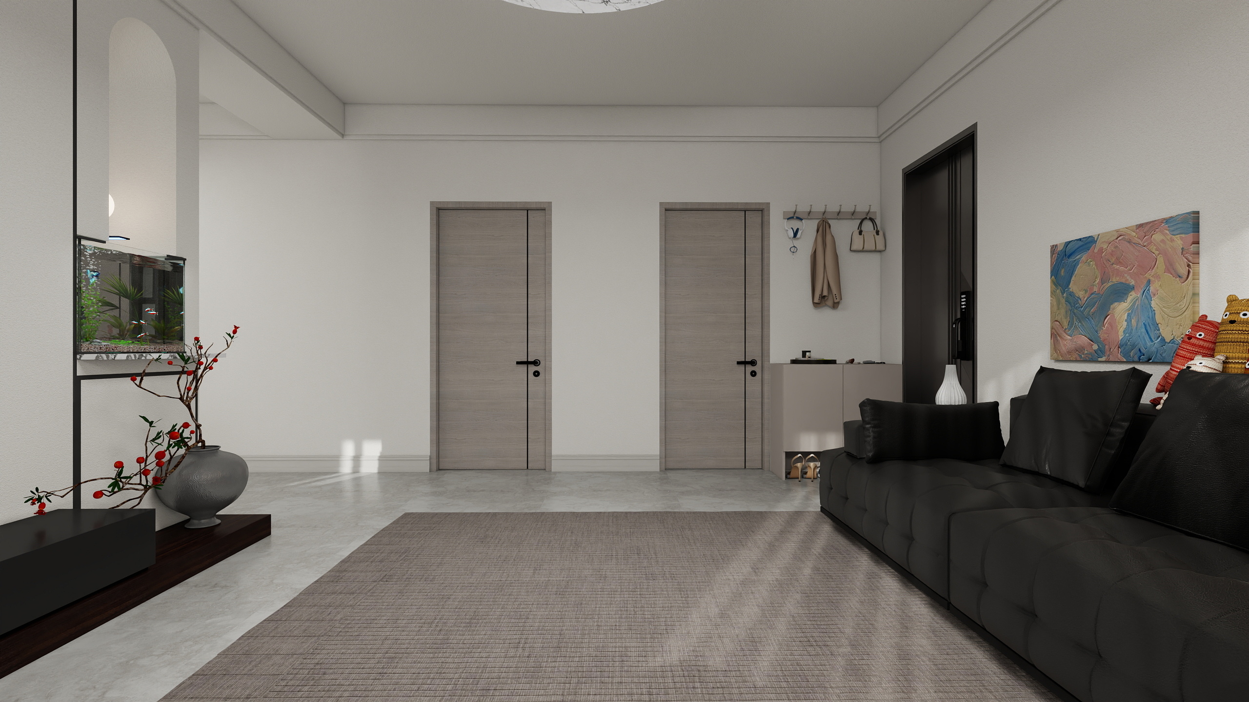 效果图只供参考实际效果以现场为准-警乐苑家属院122㎡3室装修效果图