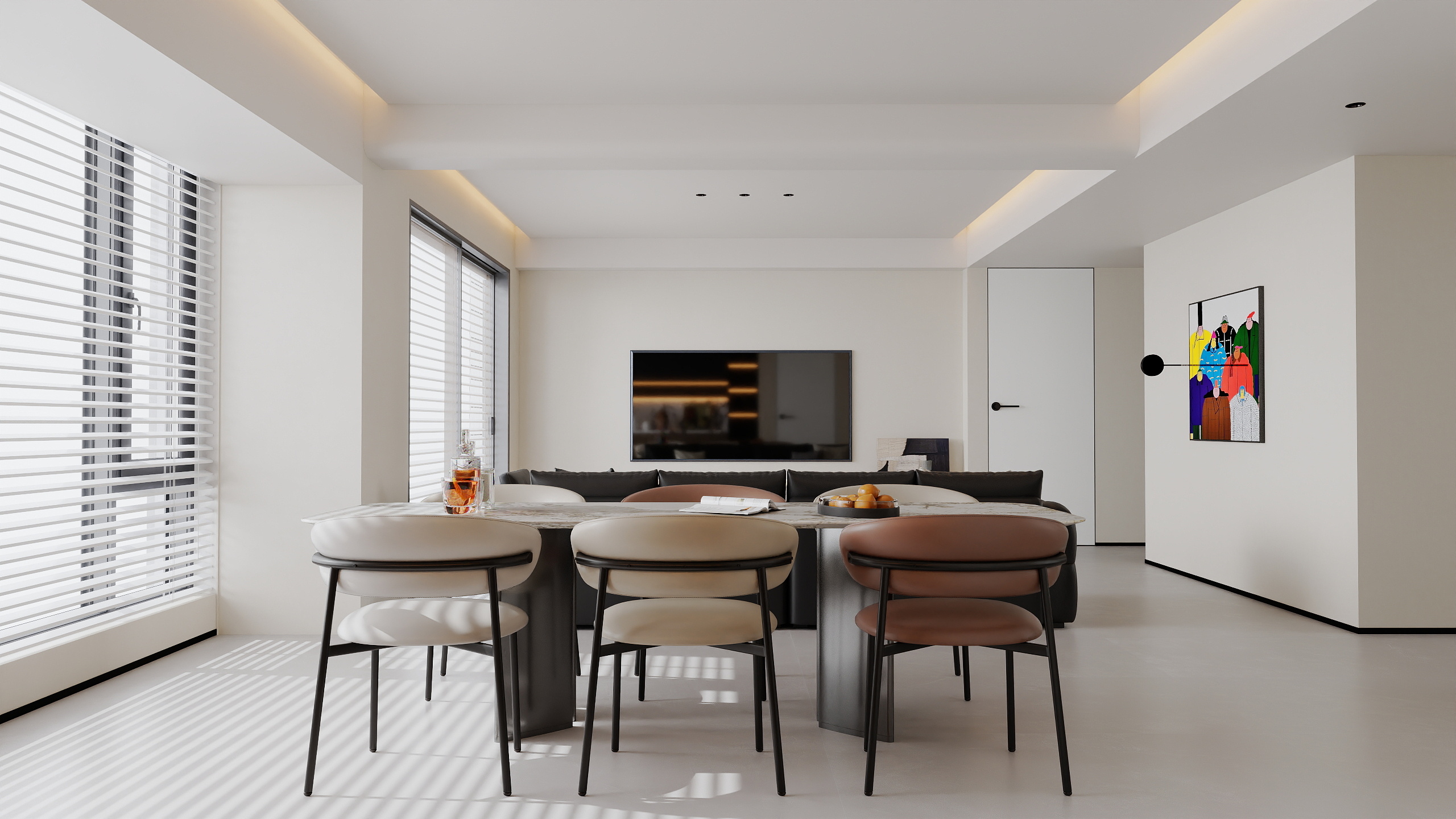 天邻国际设计工程-现代风格酷家乐成套案例-副本-装修设计方案