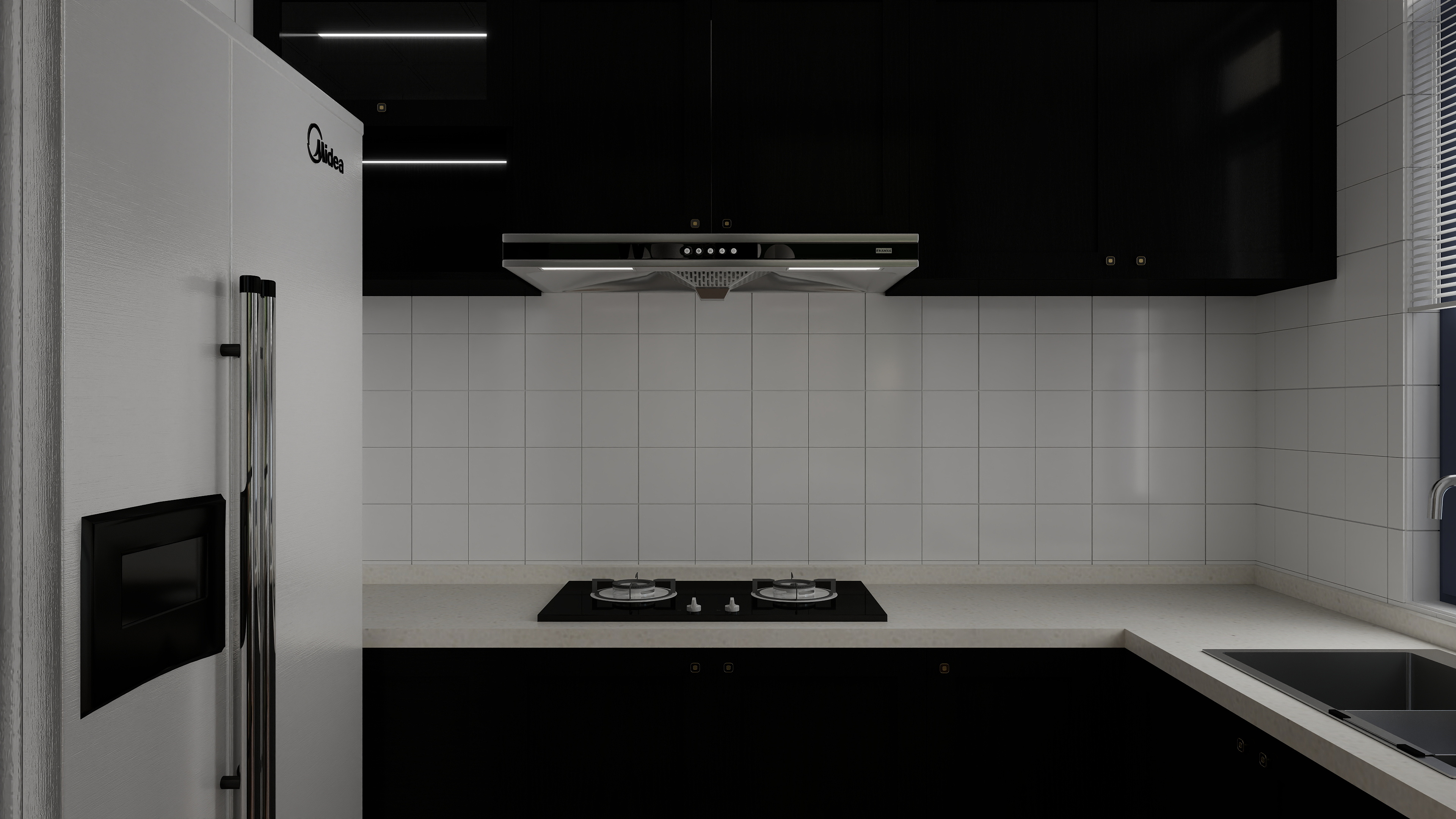 HONG_Y设计-法式中古风-保利天奕四房两卫户型装修效果图