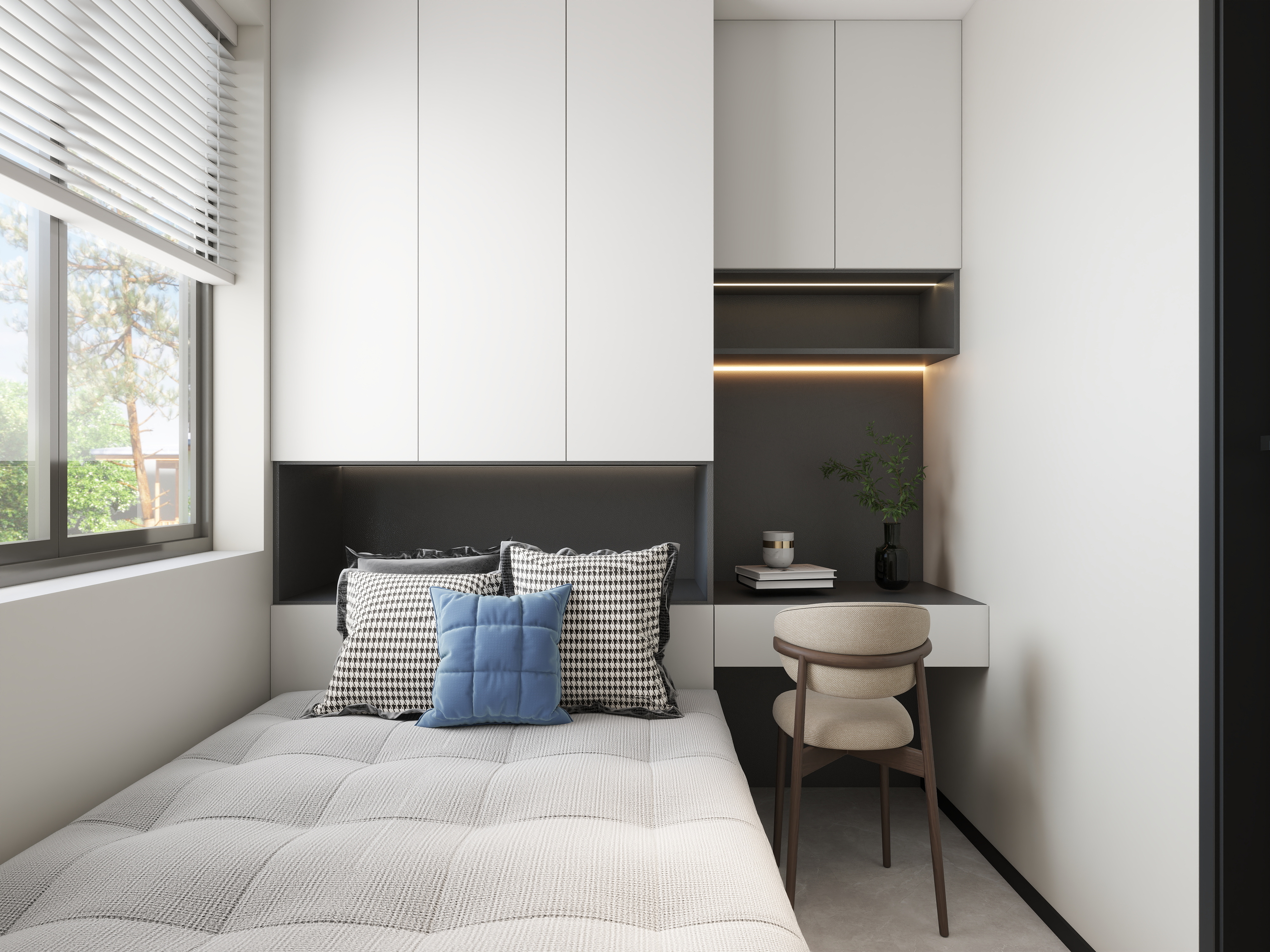 艺雅丽-79平现代简约装修效果图