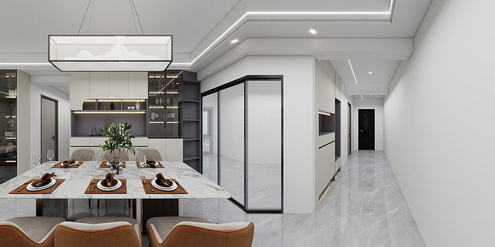 专业高端定制-荣基尚学花园1栋2102房-装修设计方案