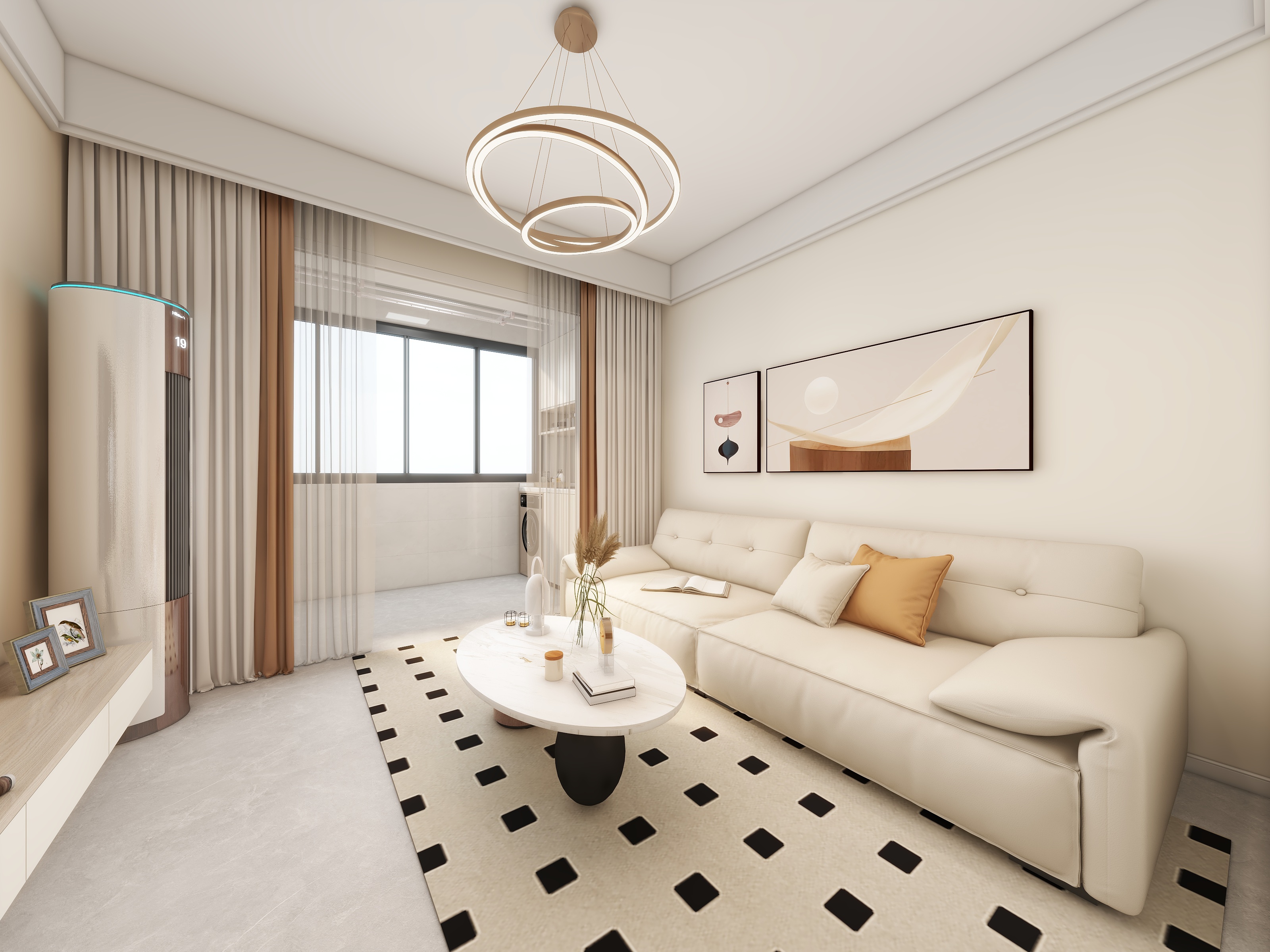 设计师-魏佳朋-书香嘉苑72㎡2室-装修设计方案