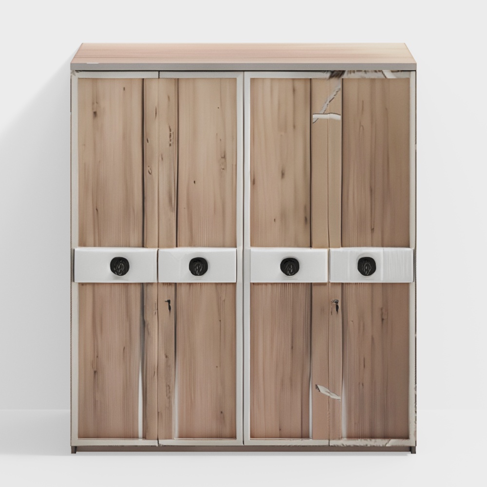 Angela 4 Door Wardrobe3D模型