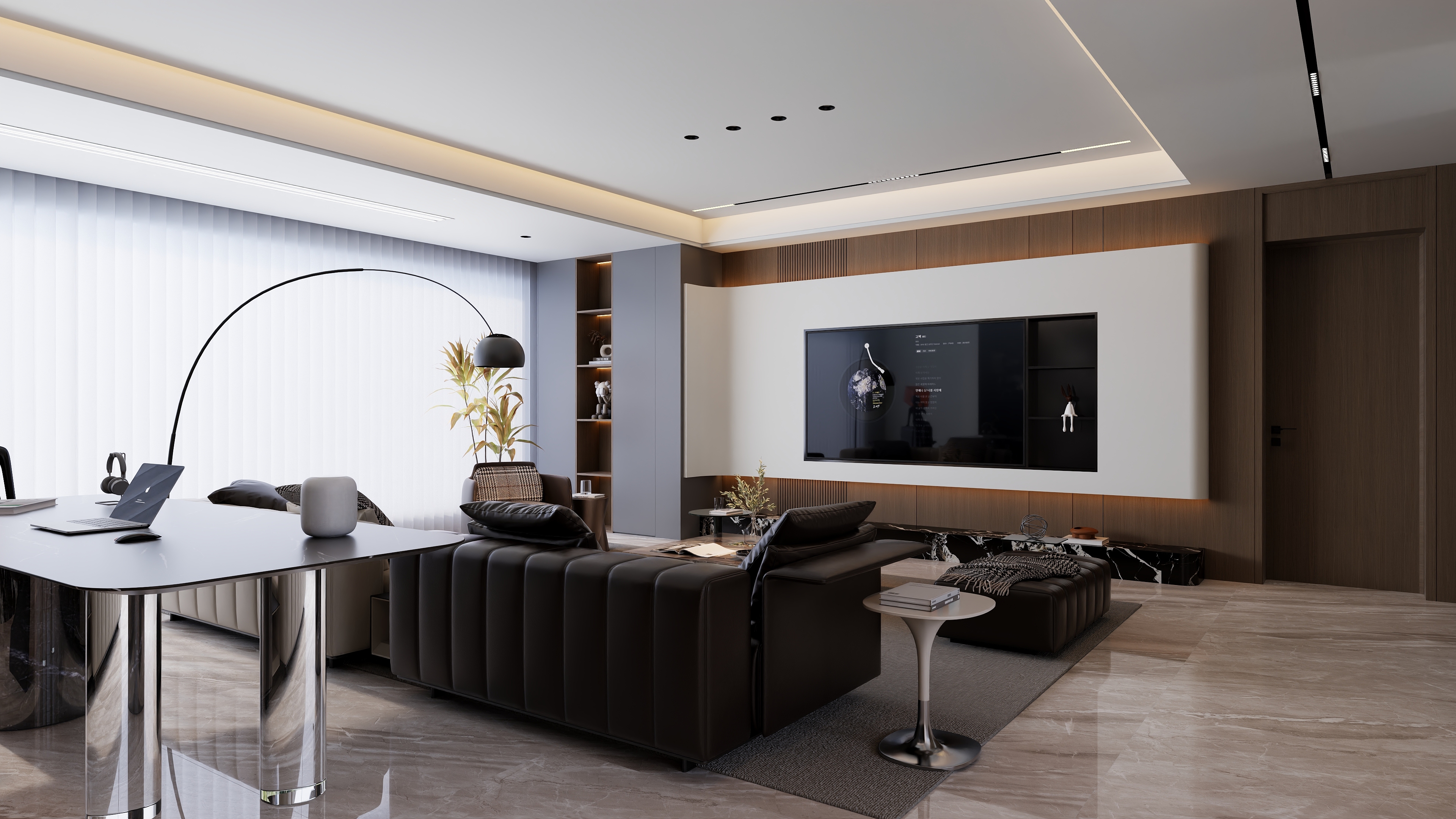 星空设计500-轻奢143㎡3室装修效果图