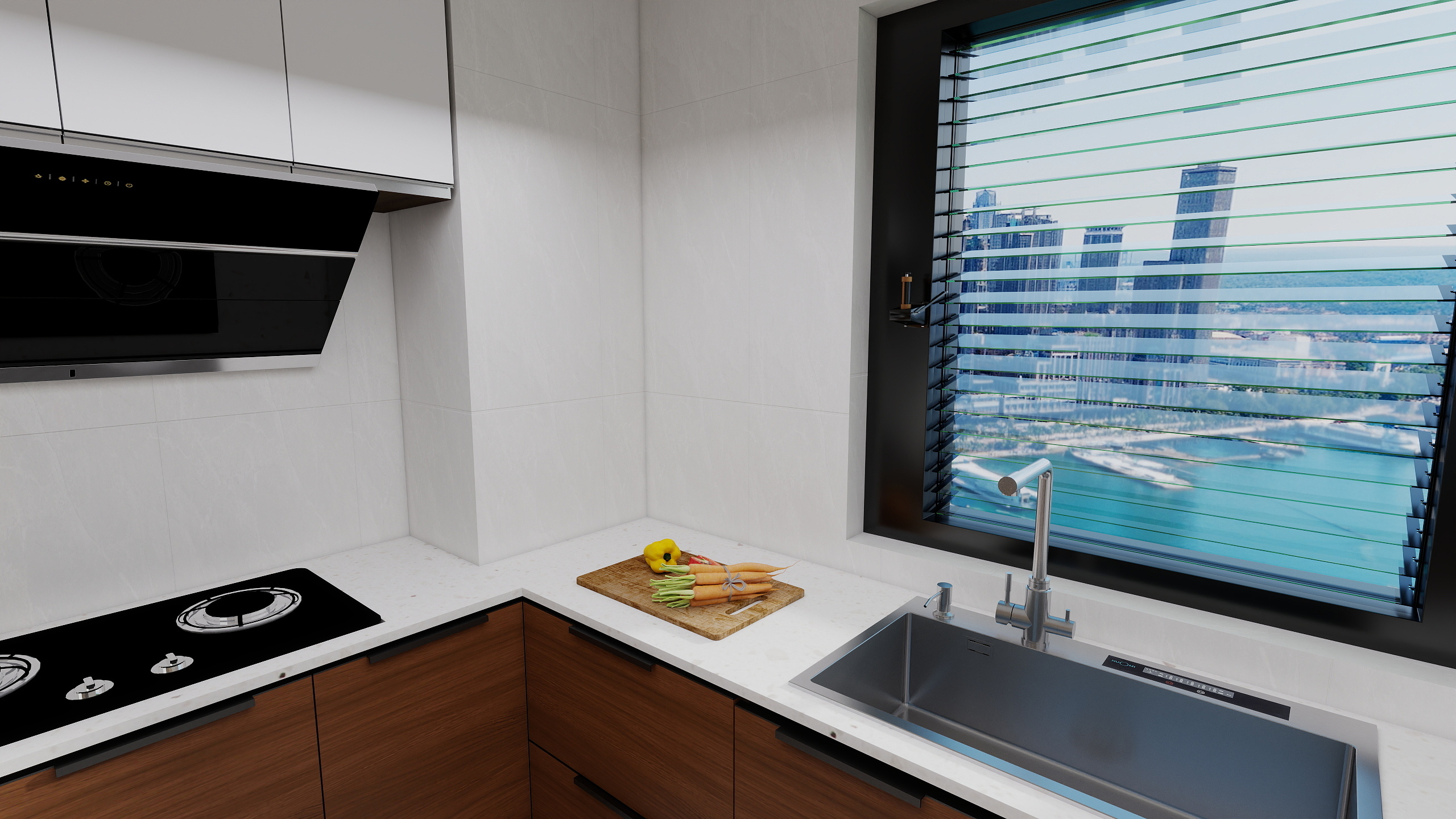 rYLboVwl-106㎡3室一层厨房装修效果图第2张