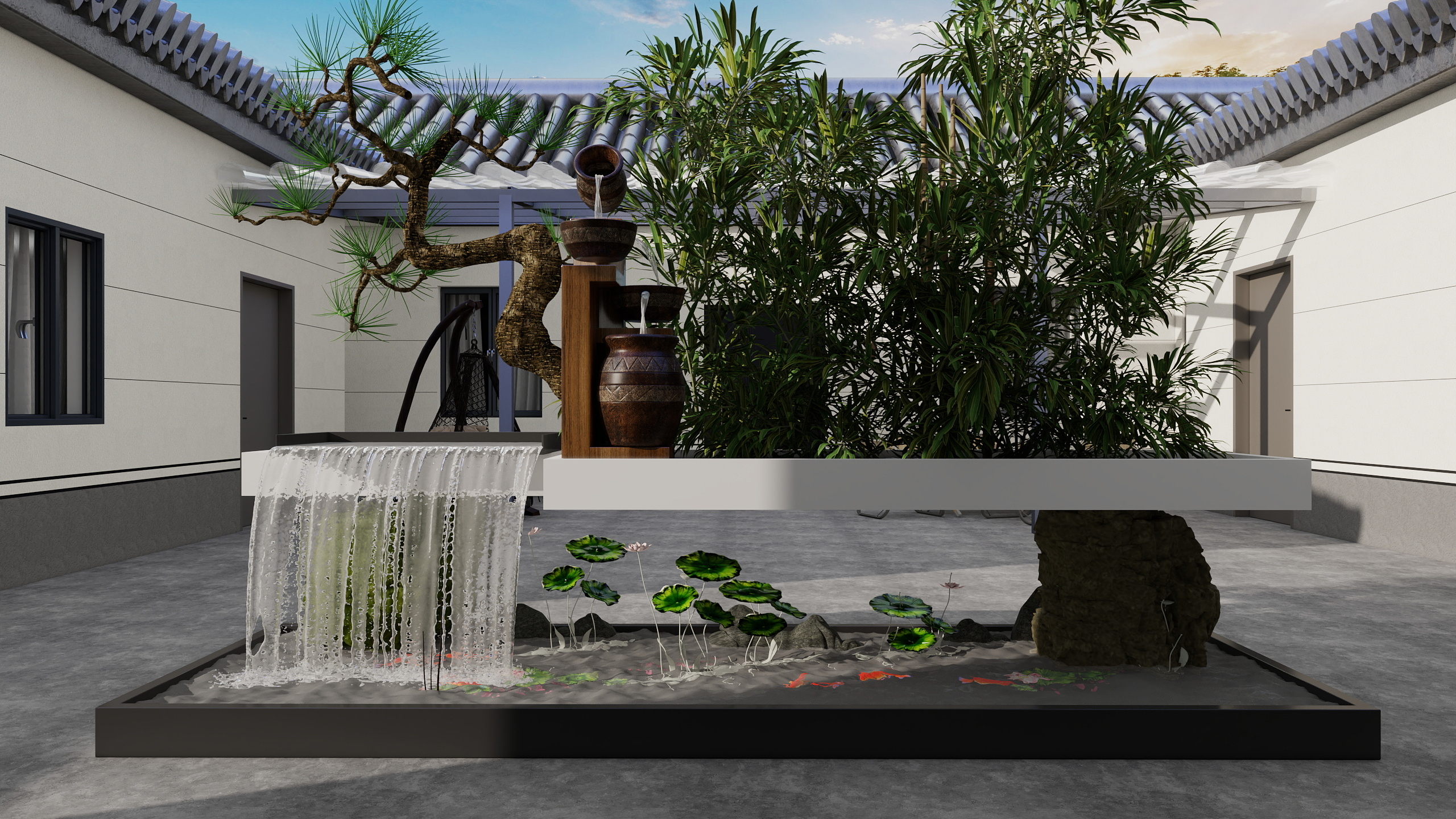 效果图只供参考实际效果以现场为准-187㎡4室装修效果图