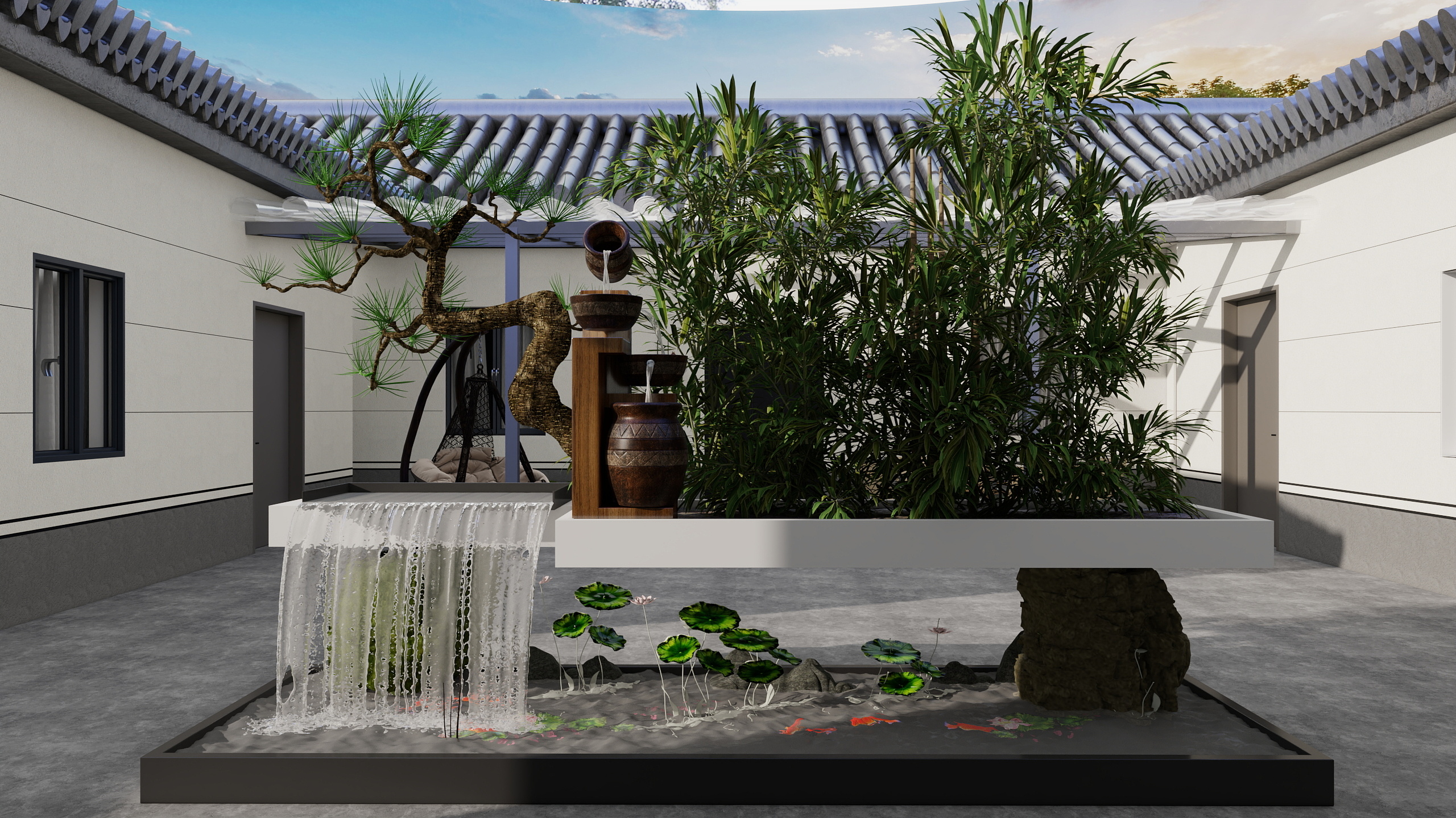 效果图只供参考实际效果以现场为准-187㎡4室装修效果图