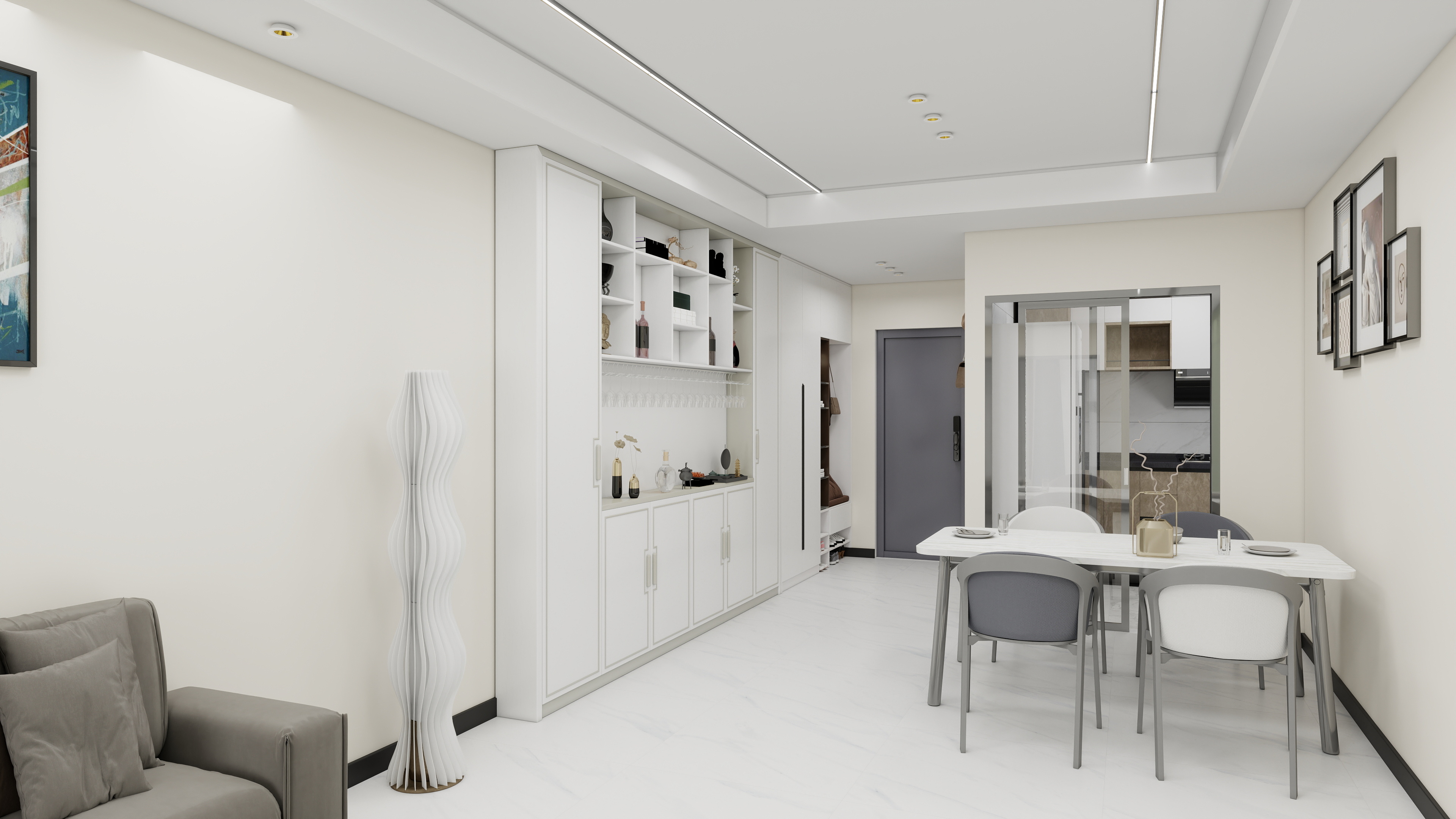 天门东盛装饰-天门碧桂园玖玺103㎡3室装修效果图