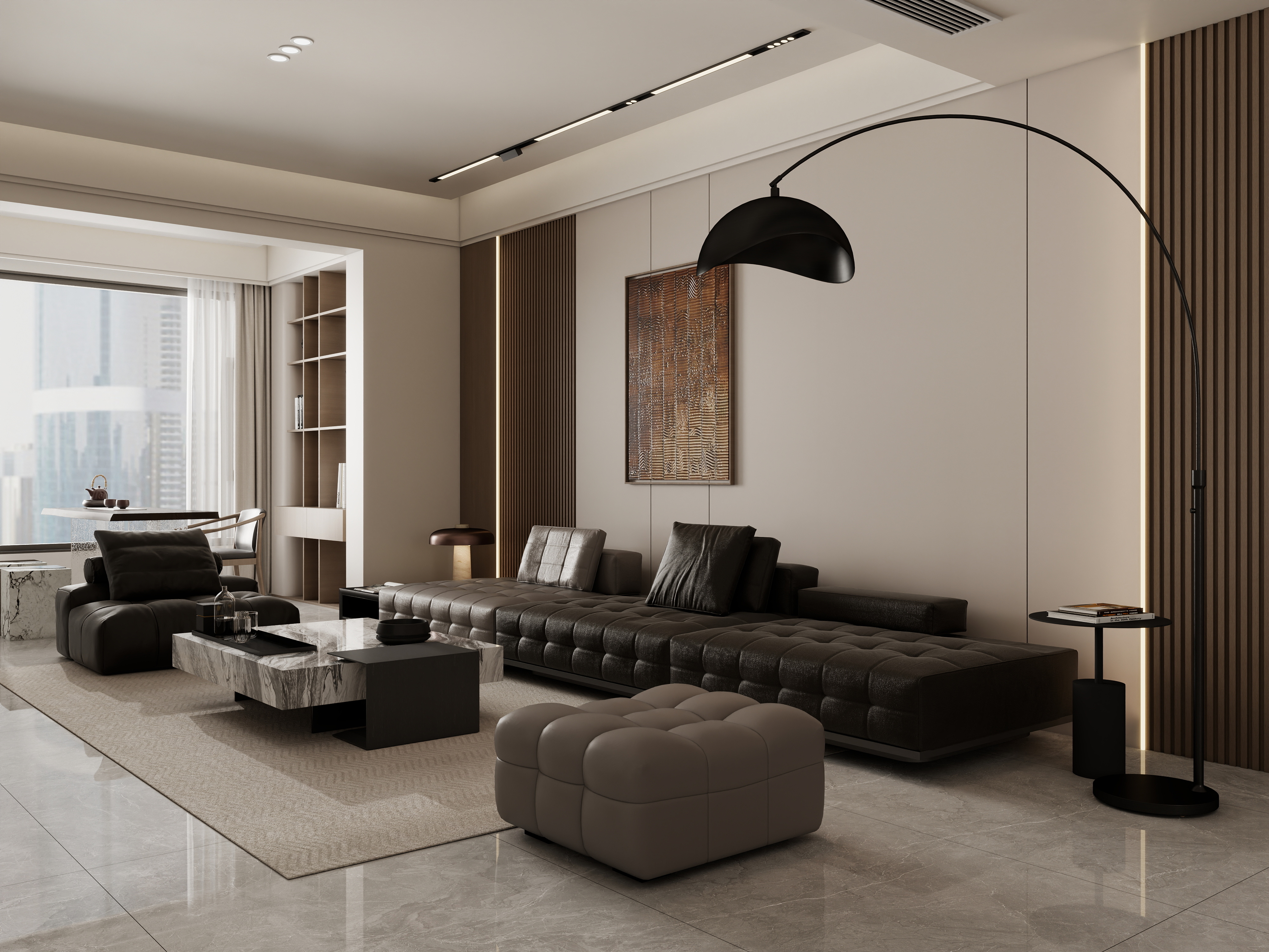 庄育霖-南山意境152平轻奢3室-装修设计方案