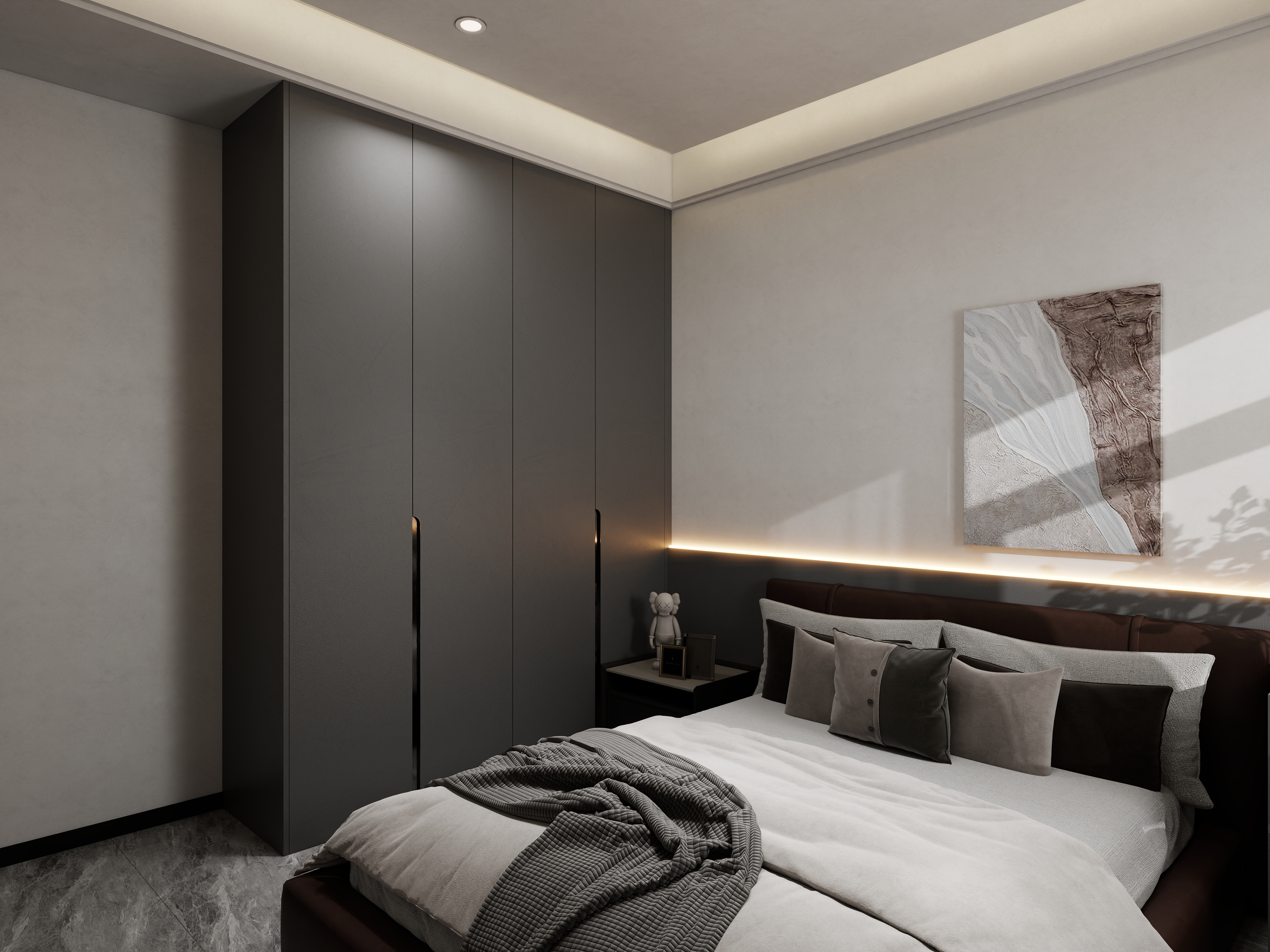 艺雅丽-149平极简轻奢 装修效果图