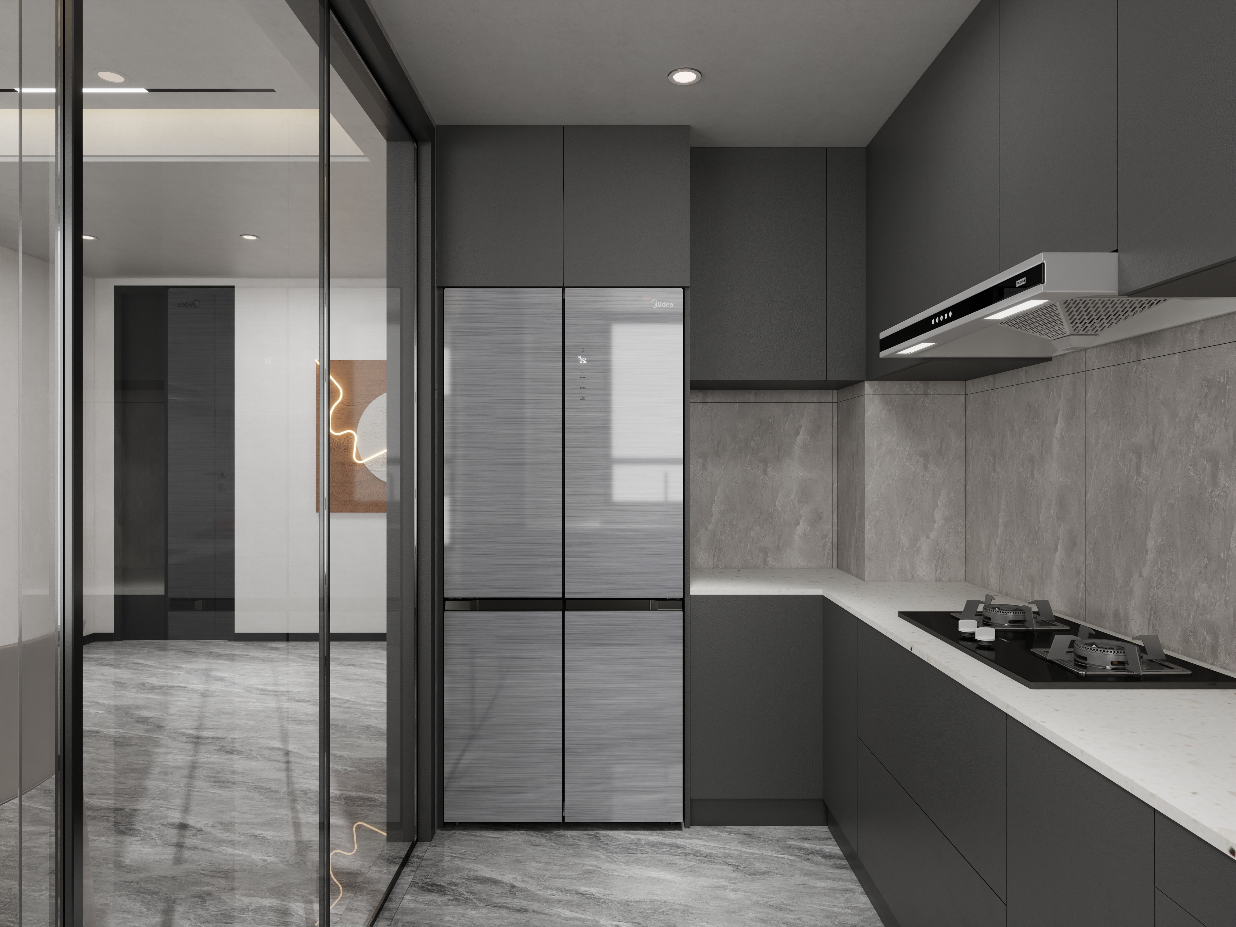 艺雅丽-149平极简轻奢 装修效果图