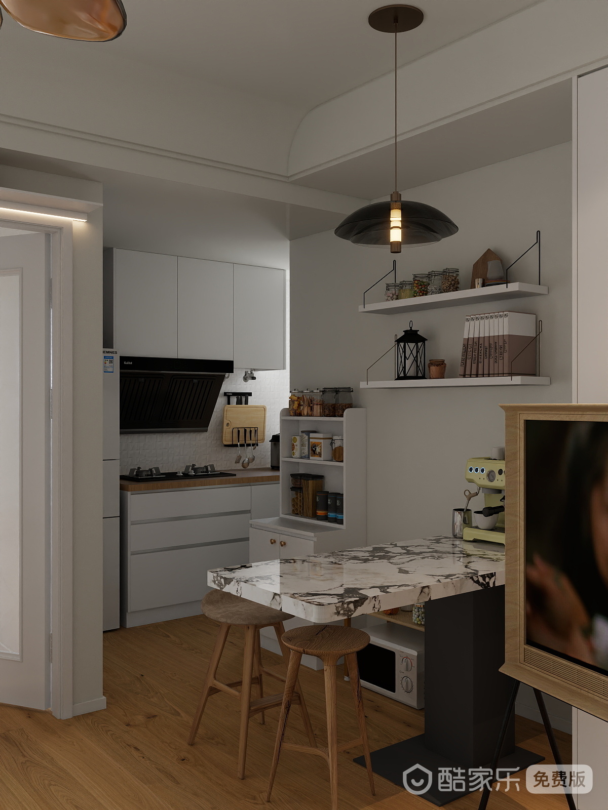 A周素人设计-34平小窝装修效果图