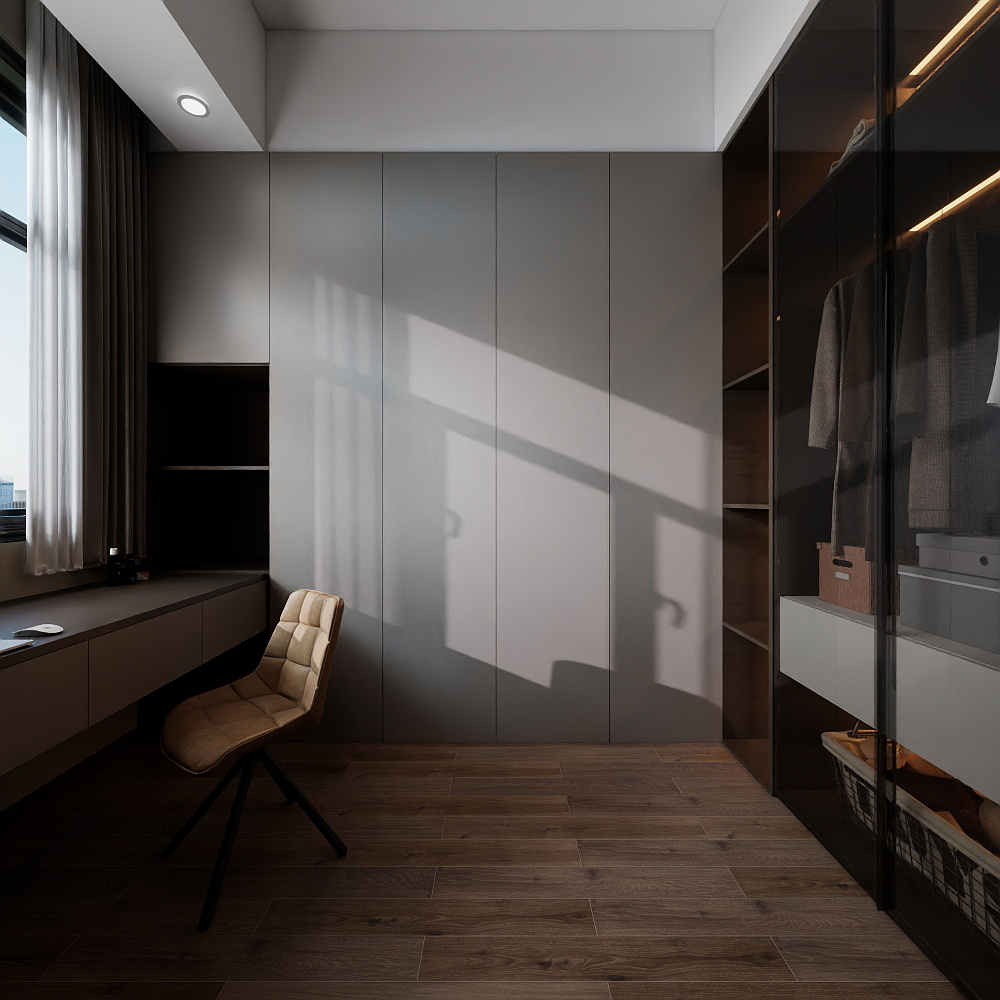 陈泛舟-意式轻奢-杭州萧山区自建房装修效果图