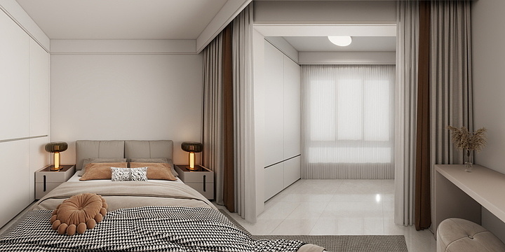 岸西N-府上云阶601客厅木纹色-副本-装修设计方案