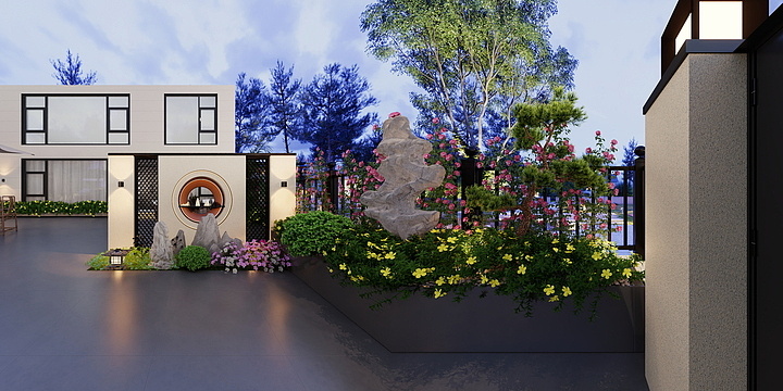 曾波老师专用-花苑装饰（意式轻奢）-室外院子-2-装修设计方案