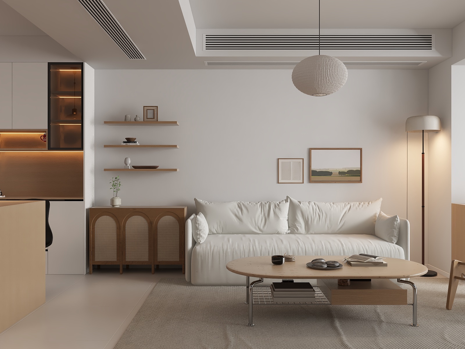 100元设计方案-204m²现代简约风格设计装修效果图