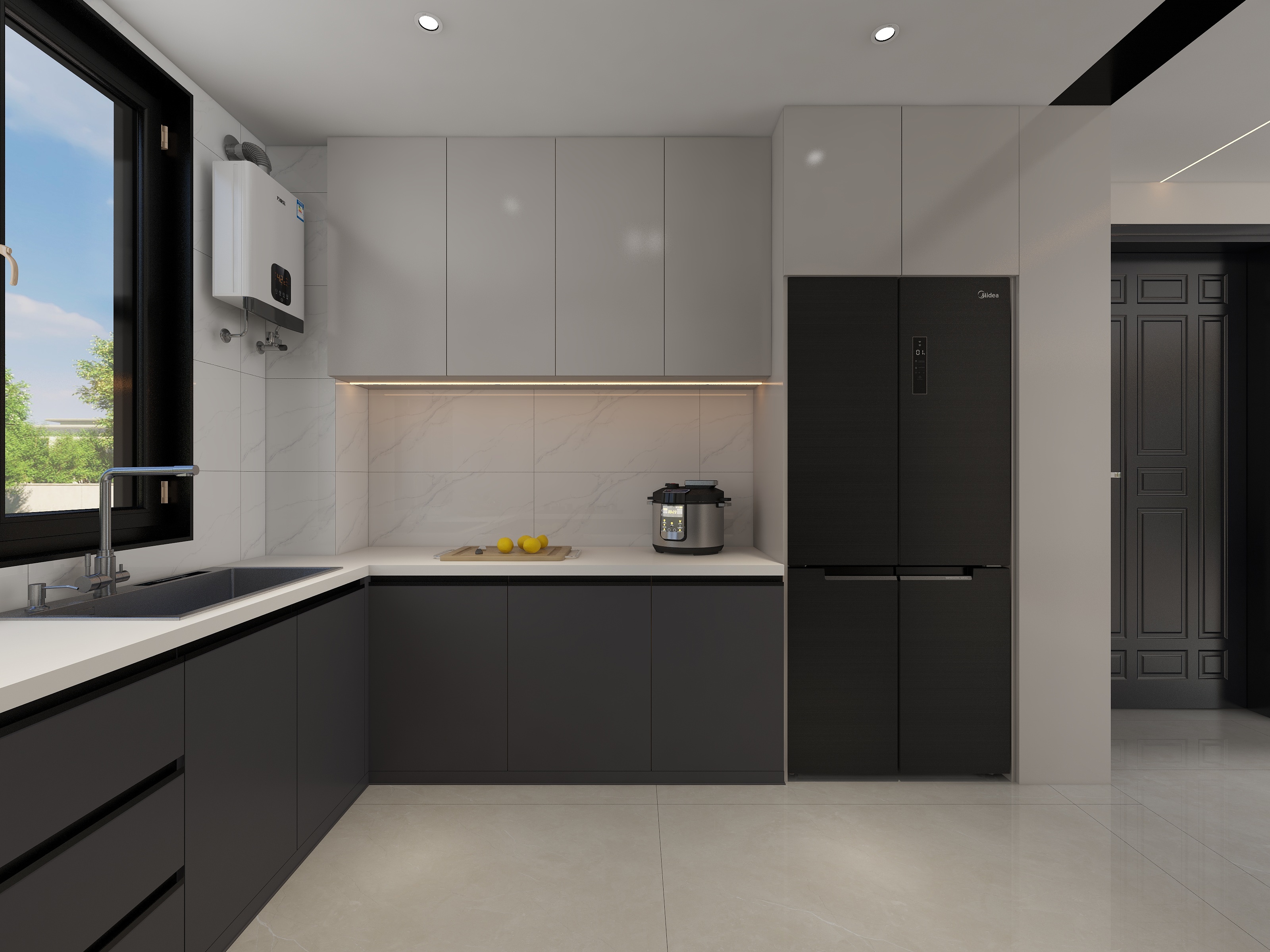 李青越-280平方现代轻奢二层别墅装修效果图