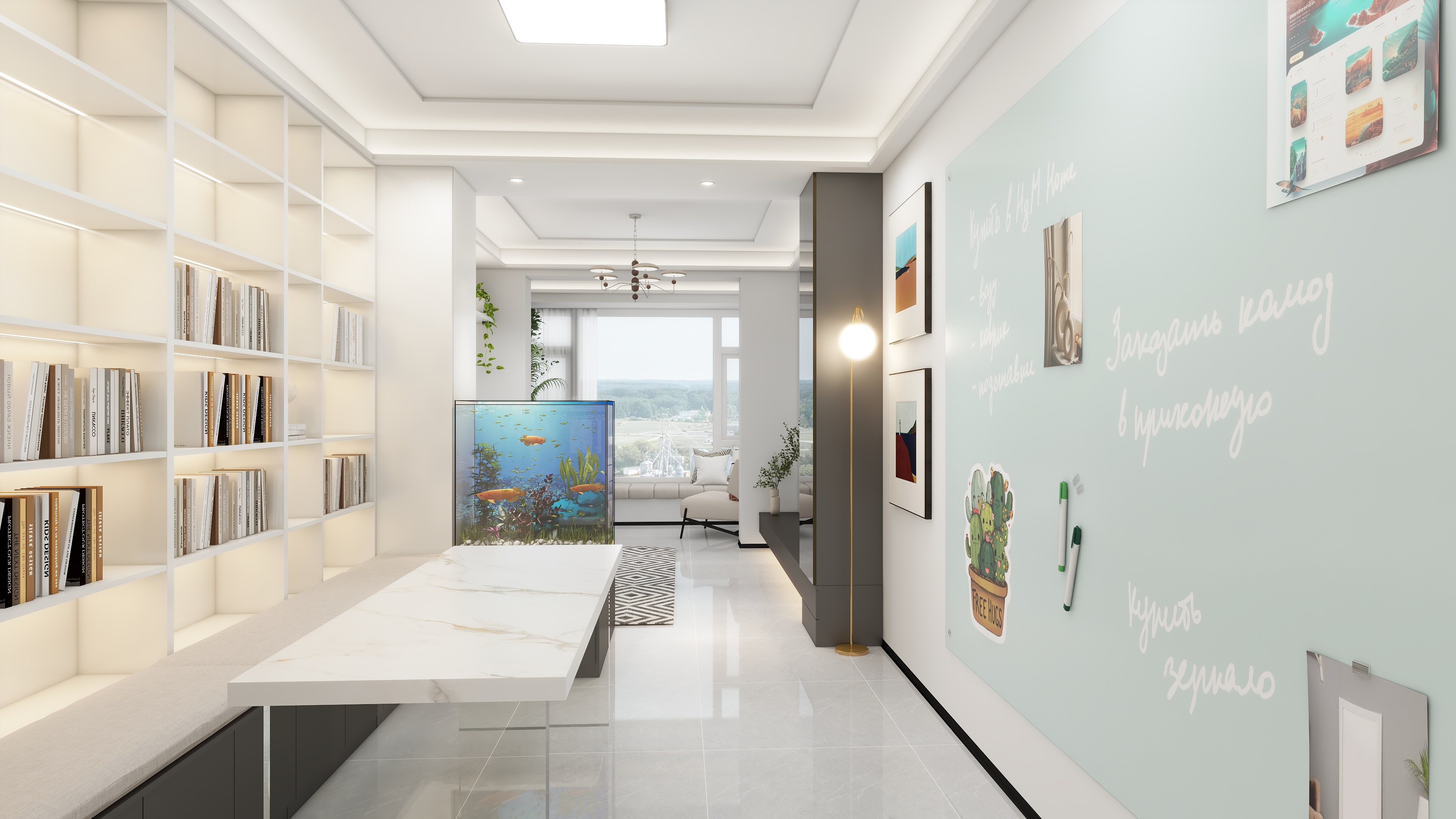 设计师言色-103平米老房改造2室改三室，改双厕所 图书馆一样的家-装修设计方案