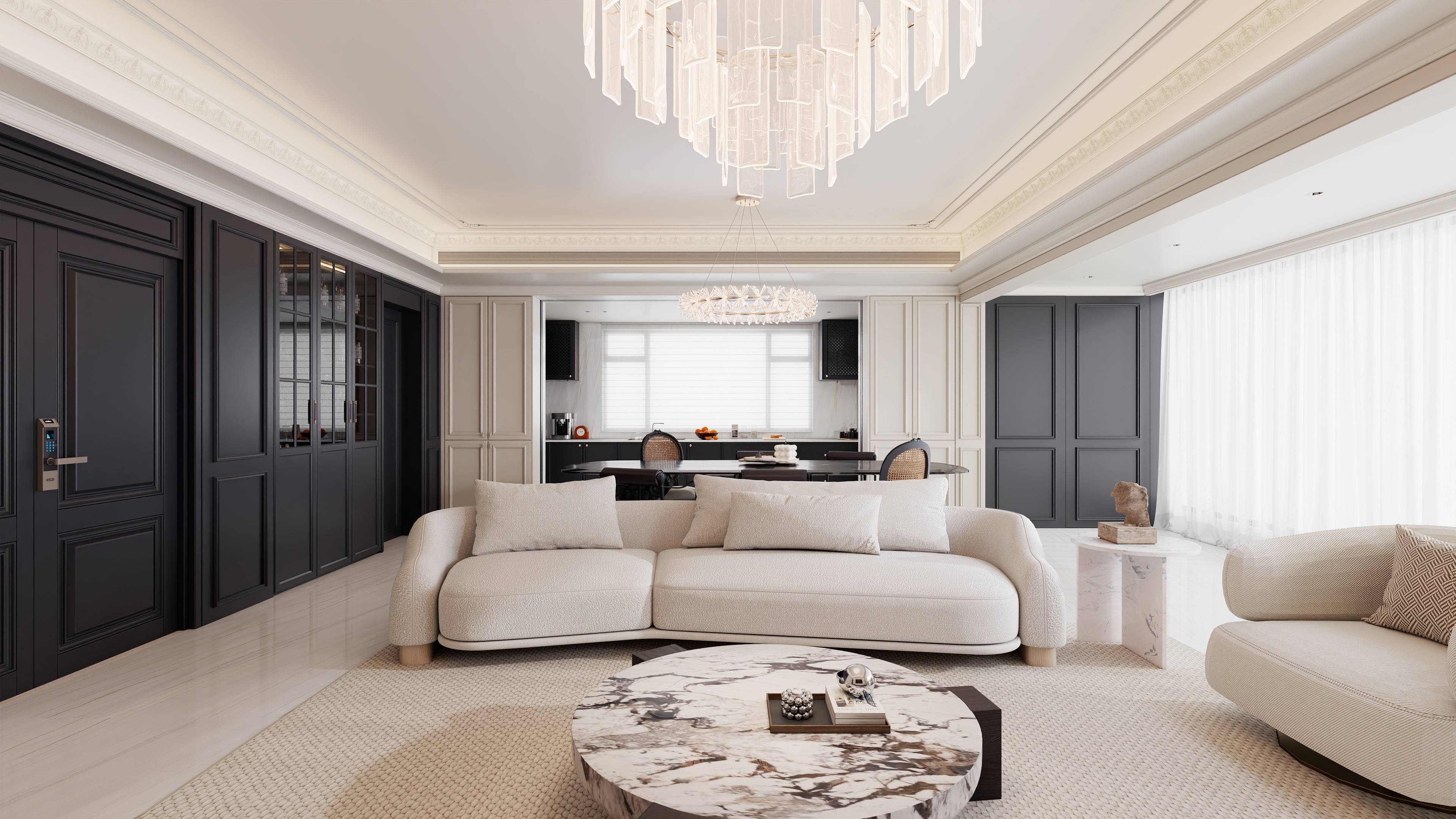 河南郑州KLF-碧桂园凤鸣苑218㎡5室装修效果图