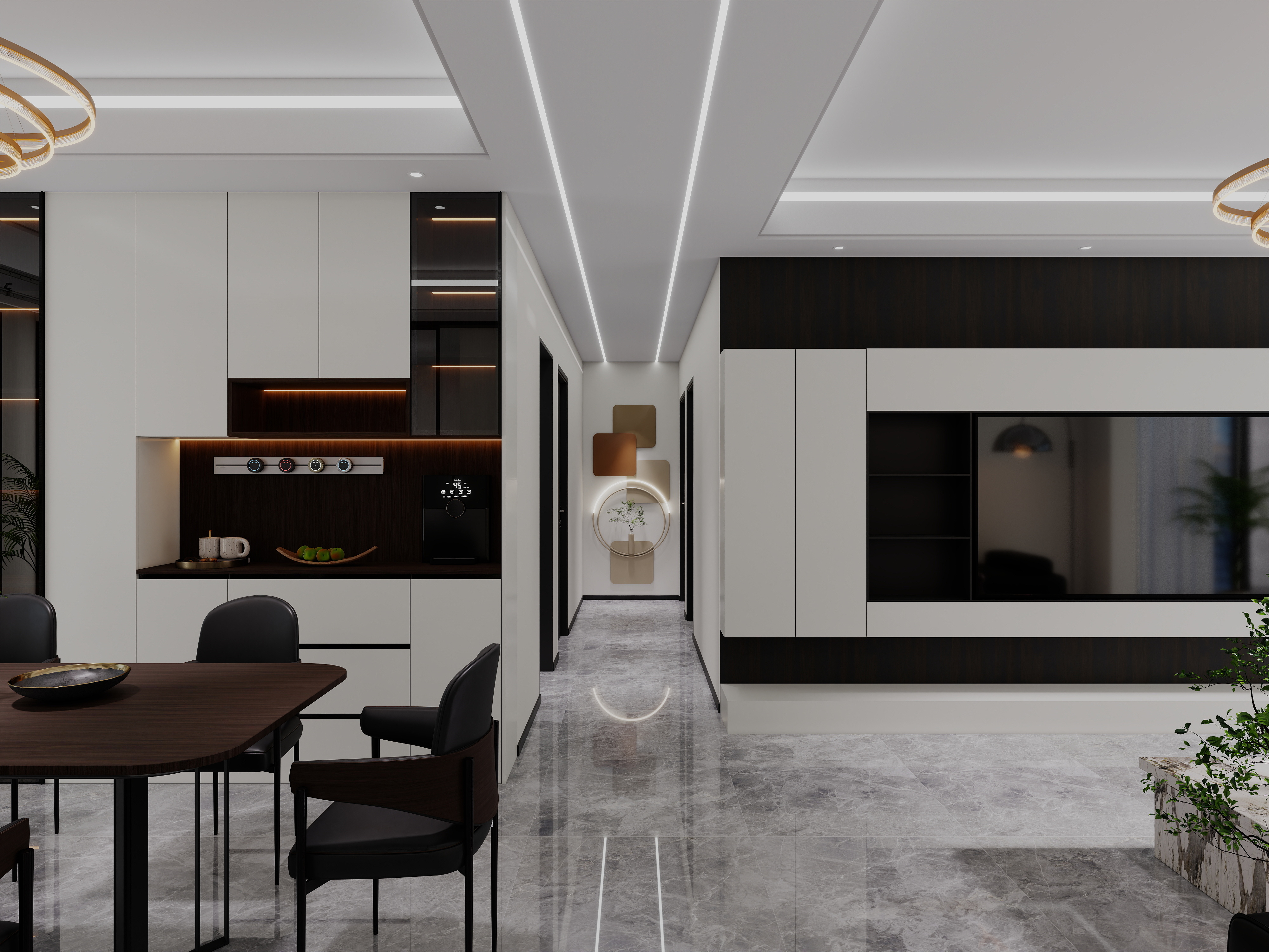 艺雅丽-124平现代轻奢 装修效果图